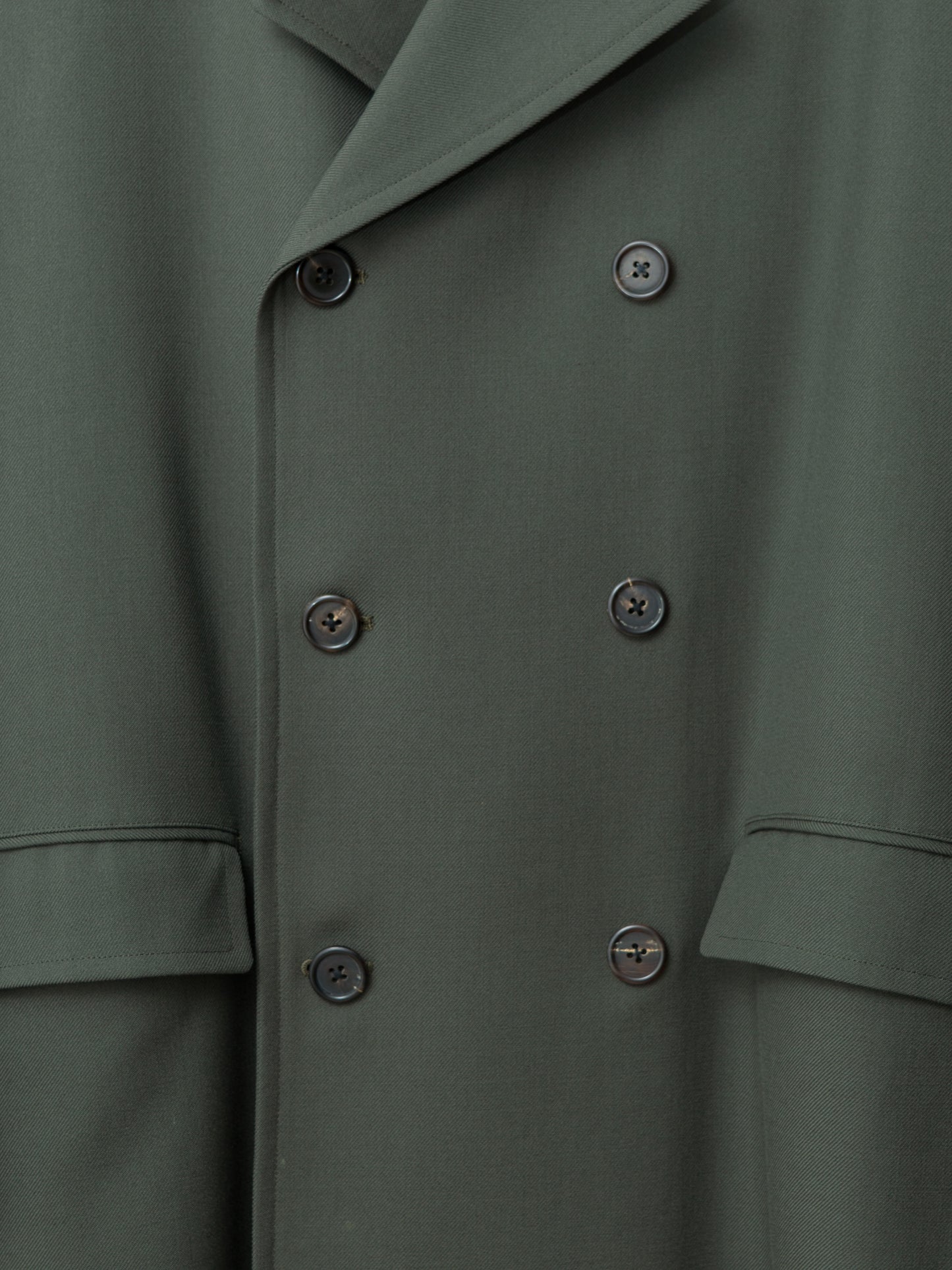 double breasted coat loden ∙ wool ∙ medium