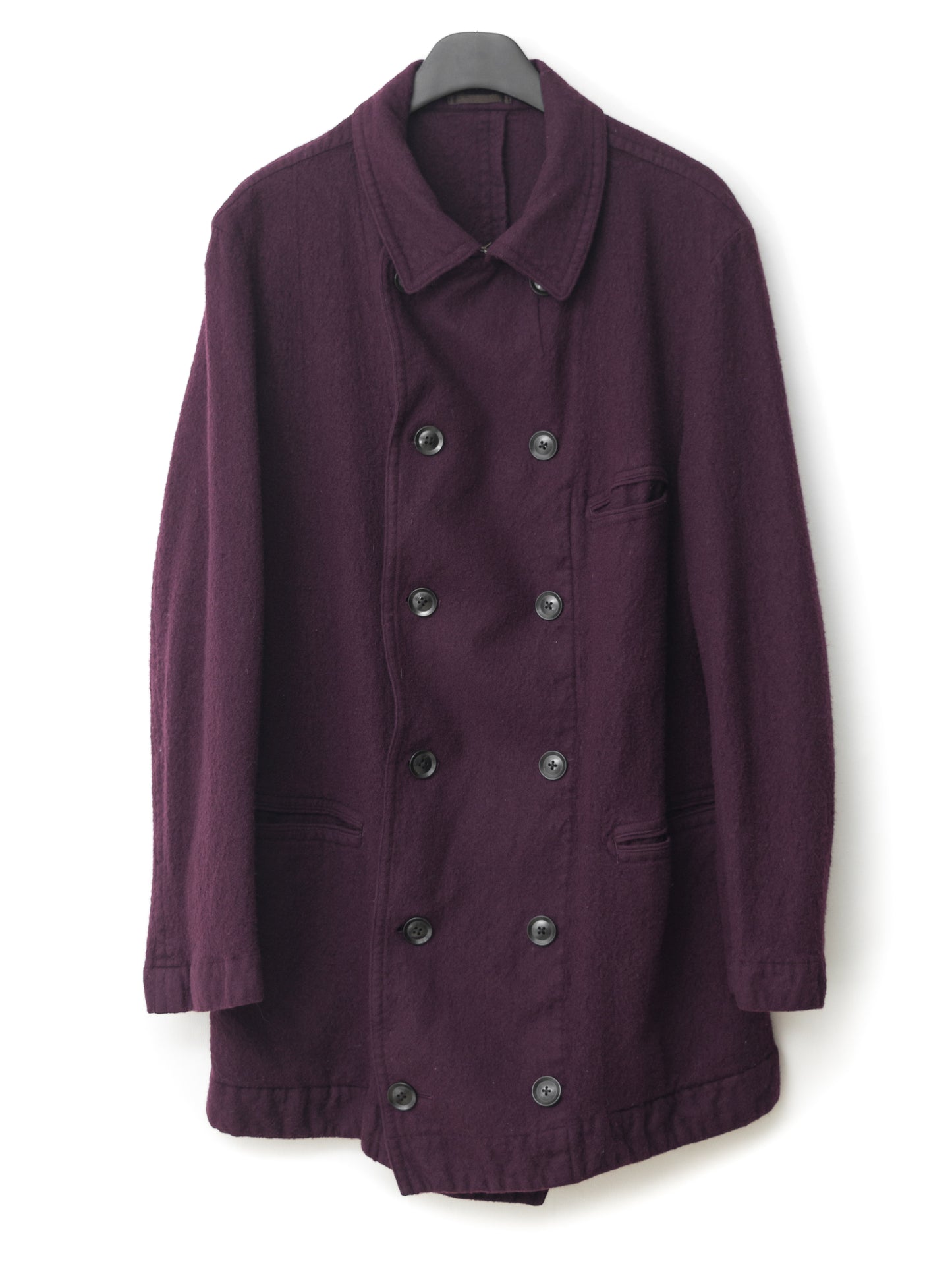 unstructured peacoat mulberry ∙ shrunken wool ∙ medium