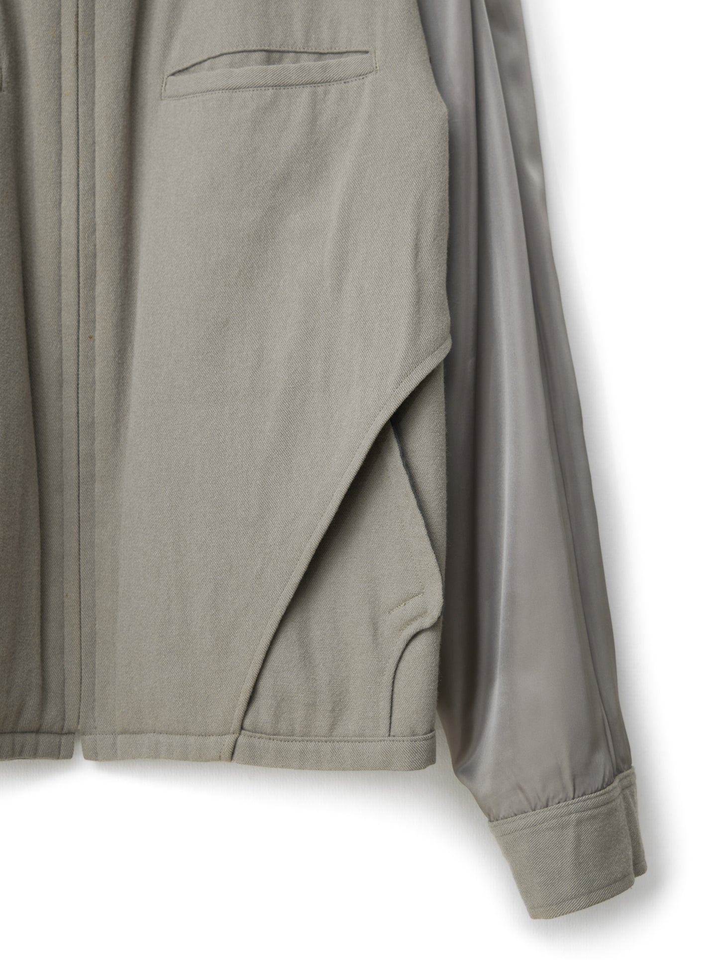 zip front hunting blouson sand ∙ wool nylon ∙ one size