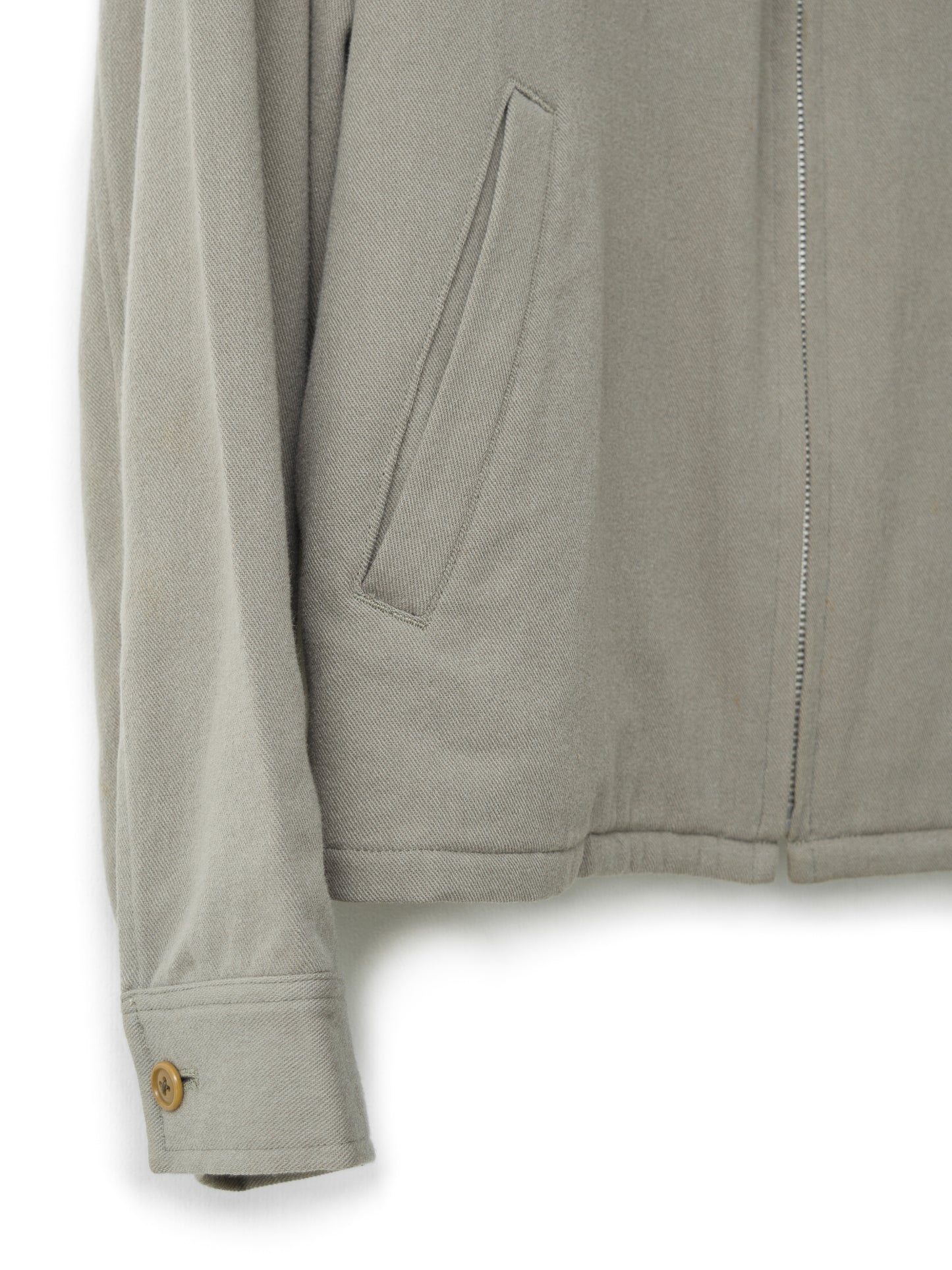 zip front hunting blouson sand ∙ wool nylon ∙ one size