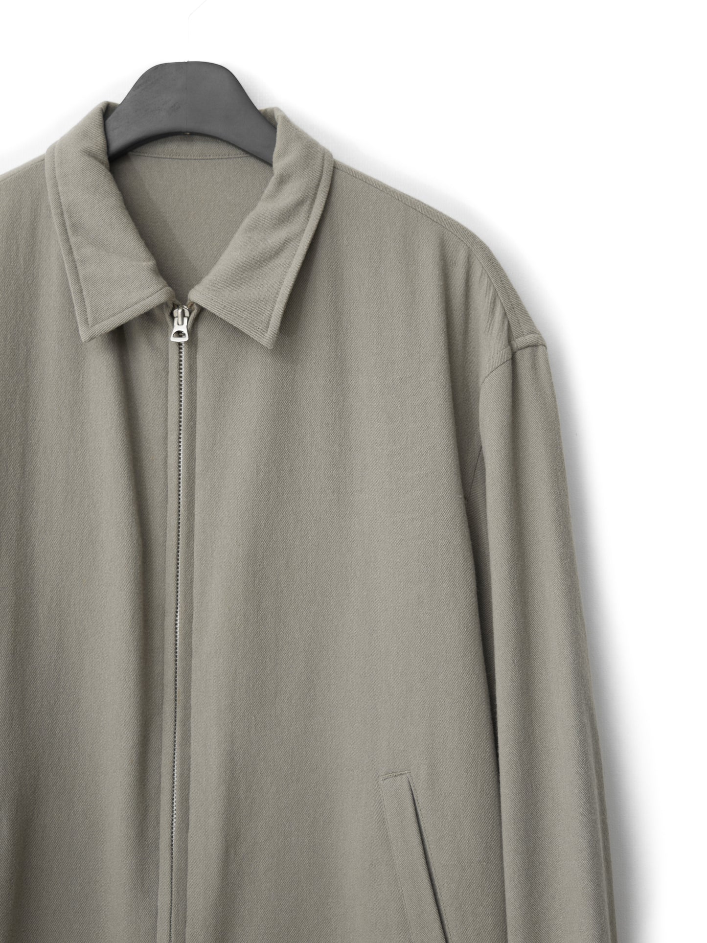 zip front hunting blouson sand ∙ wool nylon ∙ one size
