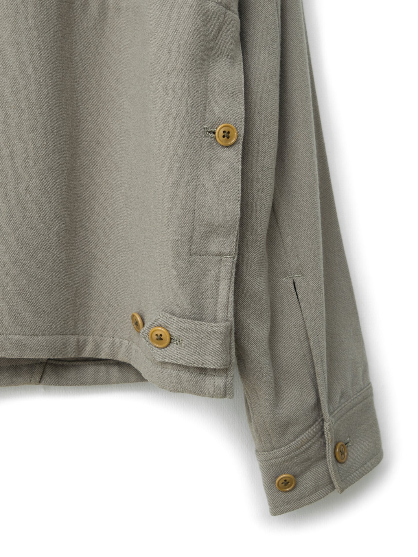zip front hunting blouson sand ∙ wool nylon ∙ one size