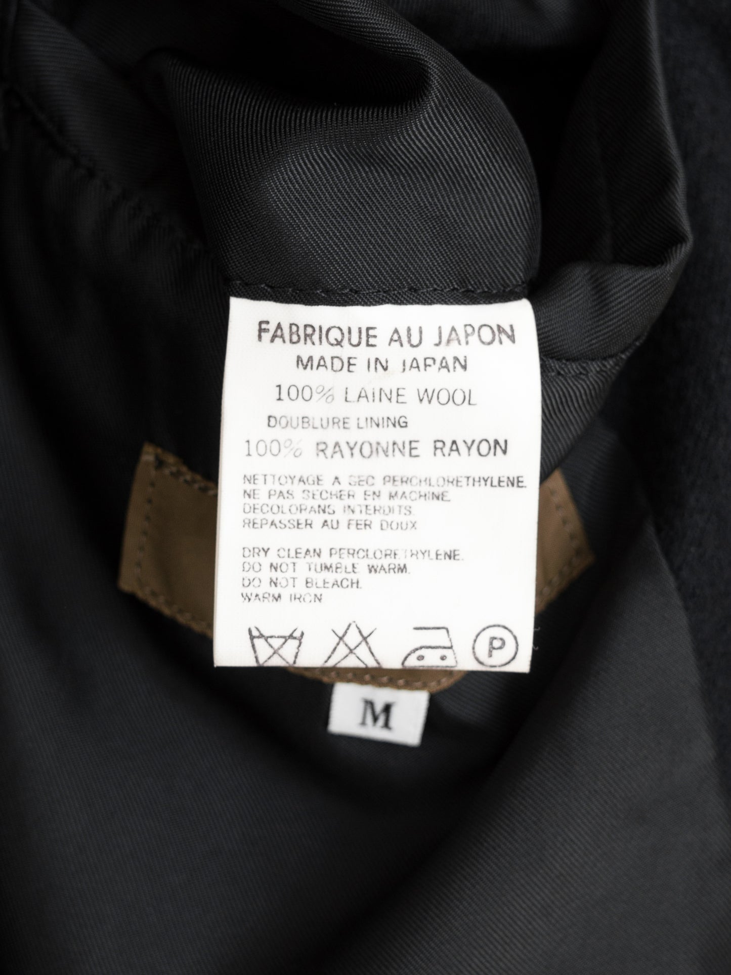 mountain parka black ∙ melton wool ∙ medium