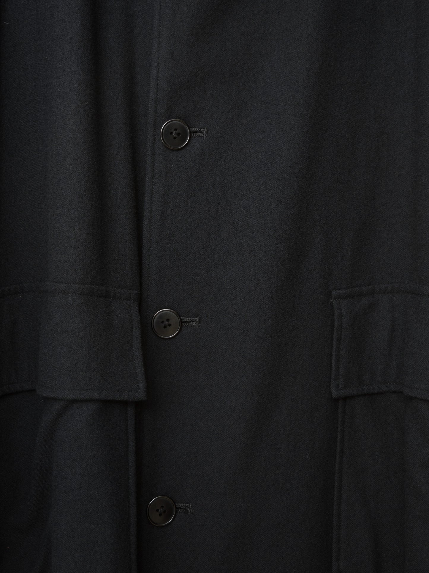 mountain parka black ∙ melton wool ∙ medium