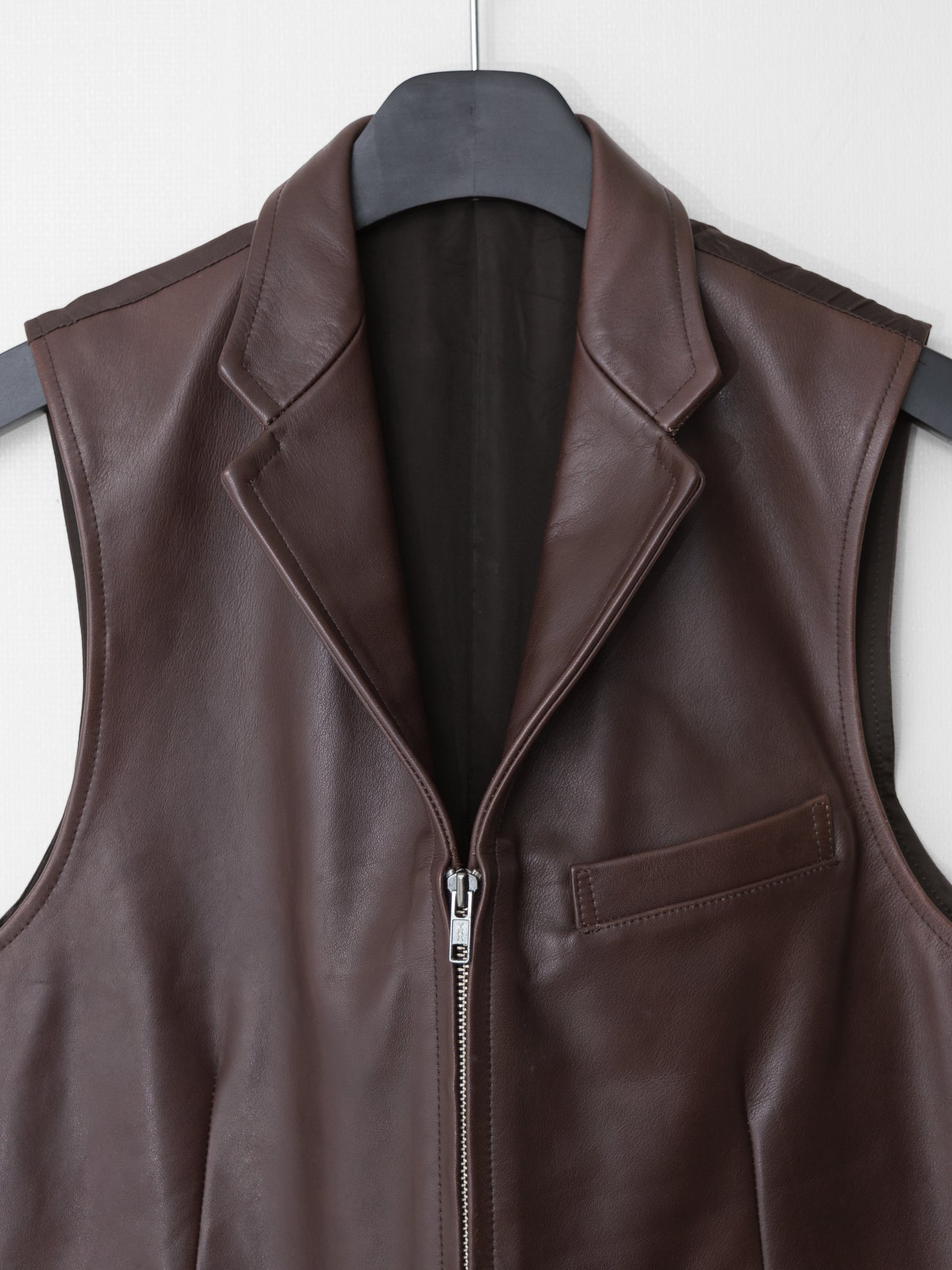 double zip waistcoat ∙ cowhide ∙ one size