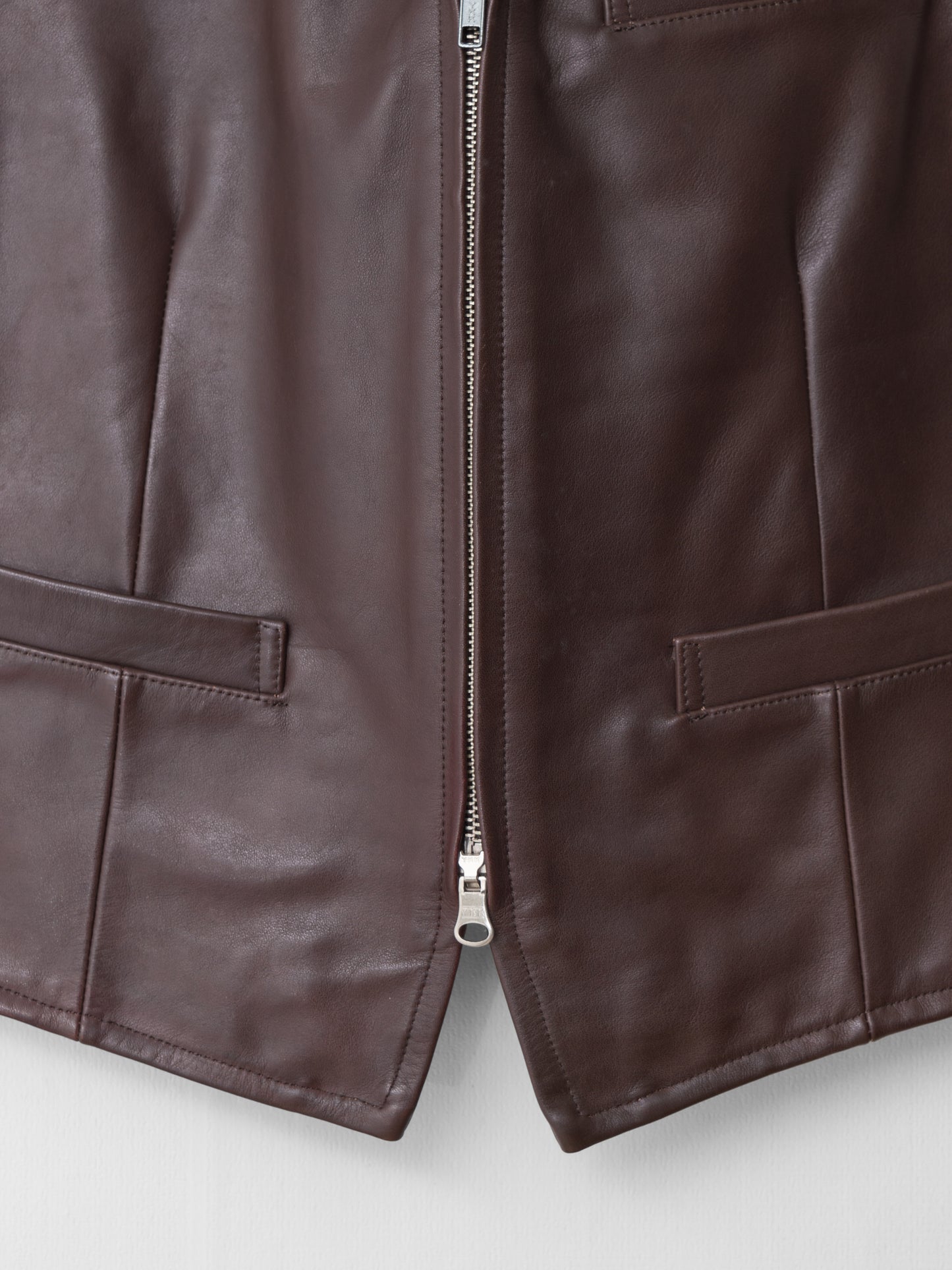 double zip waistcoat ∙ cowhide ∙ one size