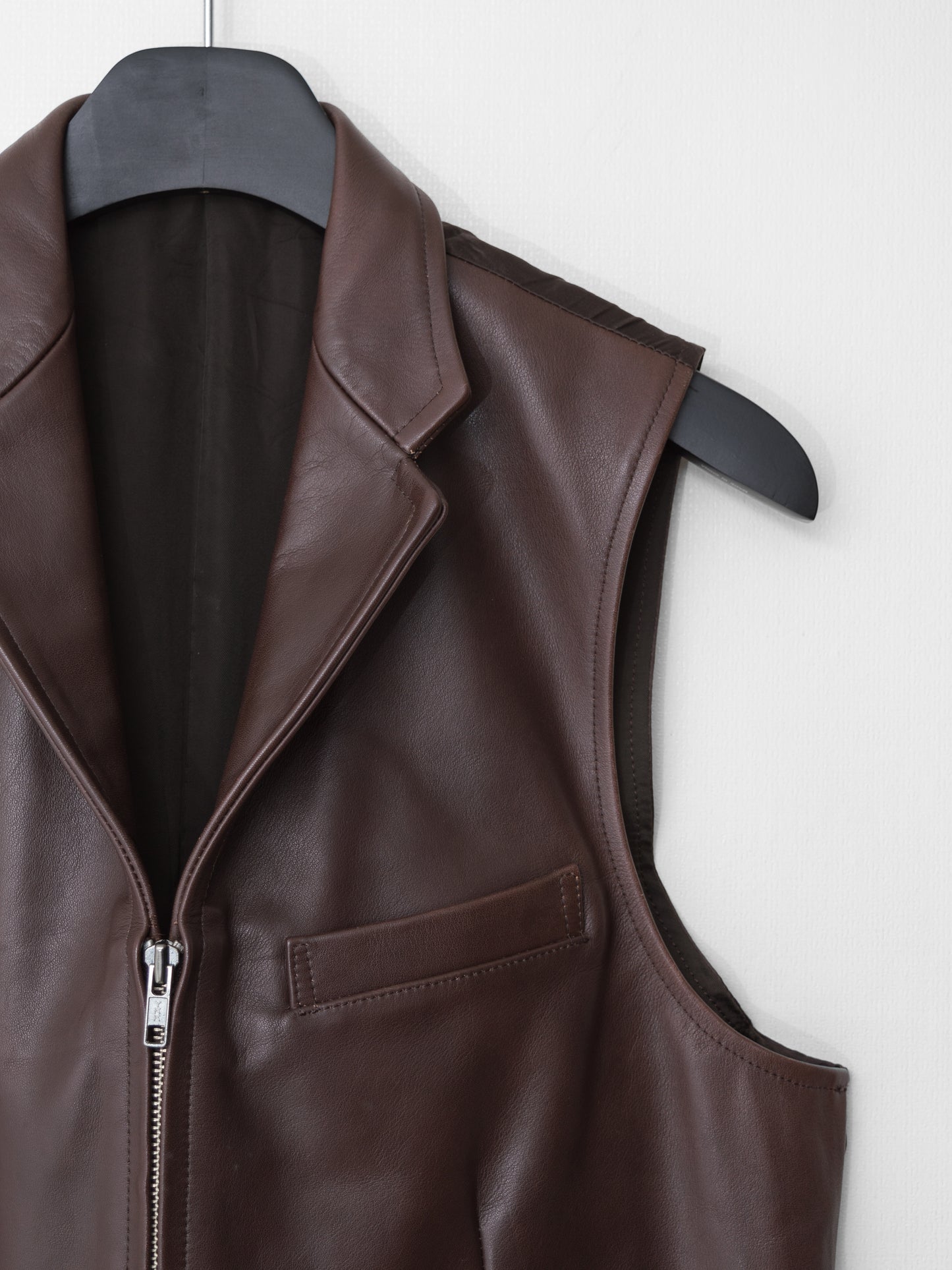 double zip waistcoat ∙ cowhide ∙ one size