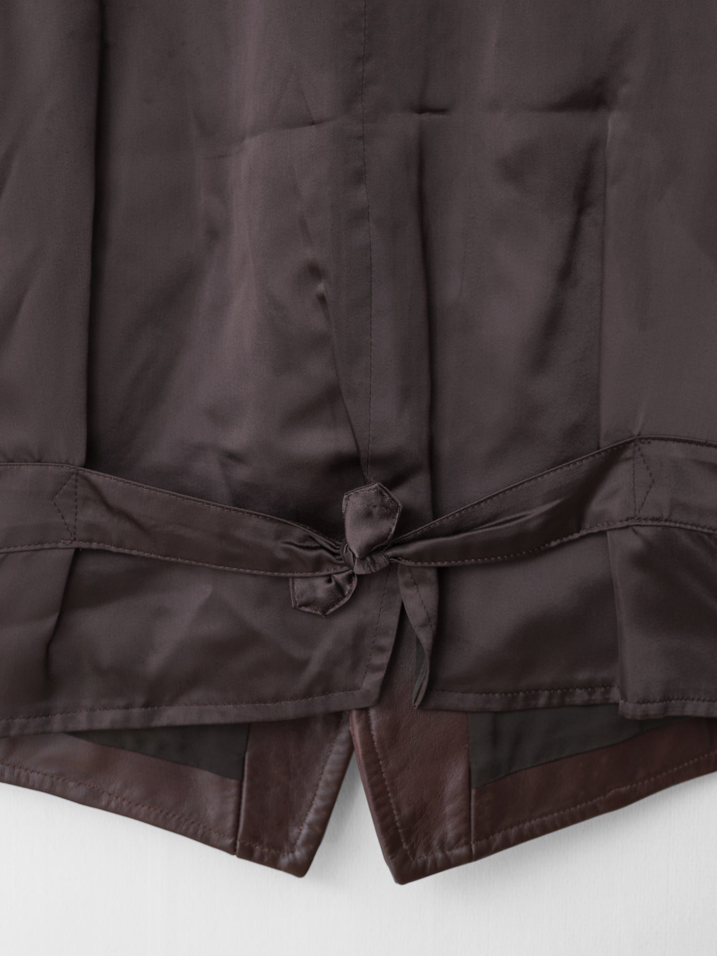 double zip waistcoat ∙ cowhide ∙ one size
