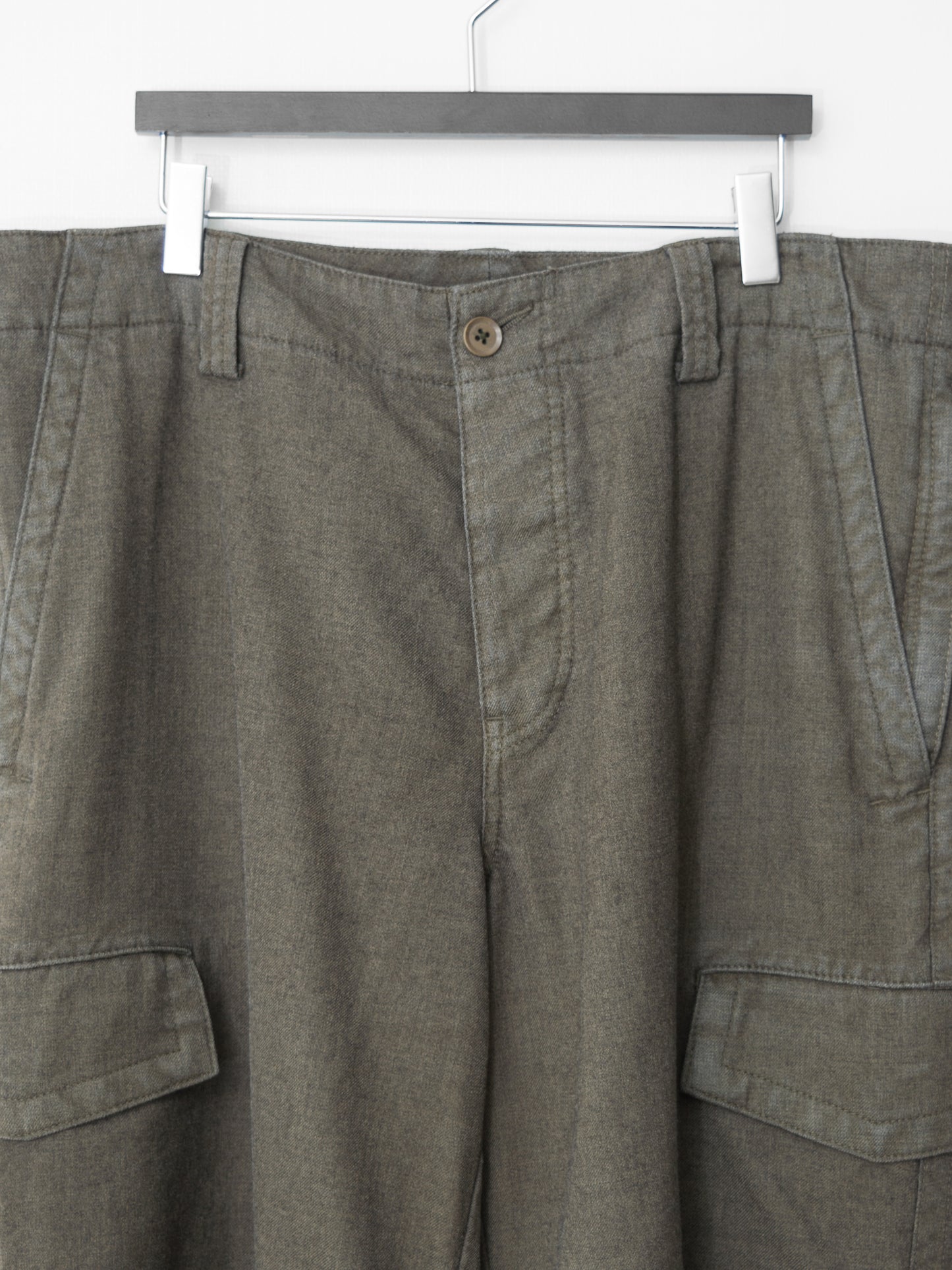 a/w 08 pigment printed cargo pants aged brown ∙ wool ∙ medium