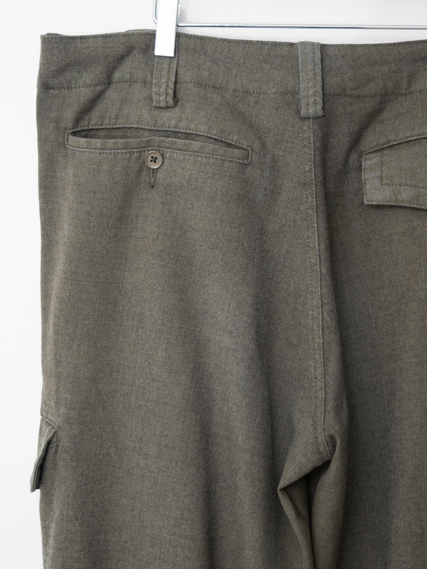 a/w 08 pigment printed cargo pants aged brown ∙ wool ∙ medium
