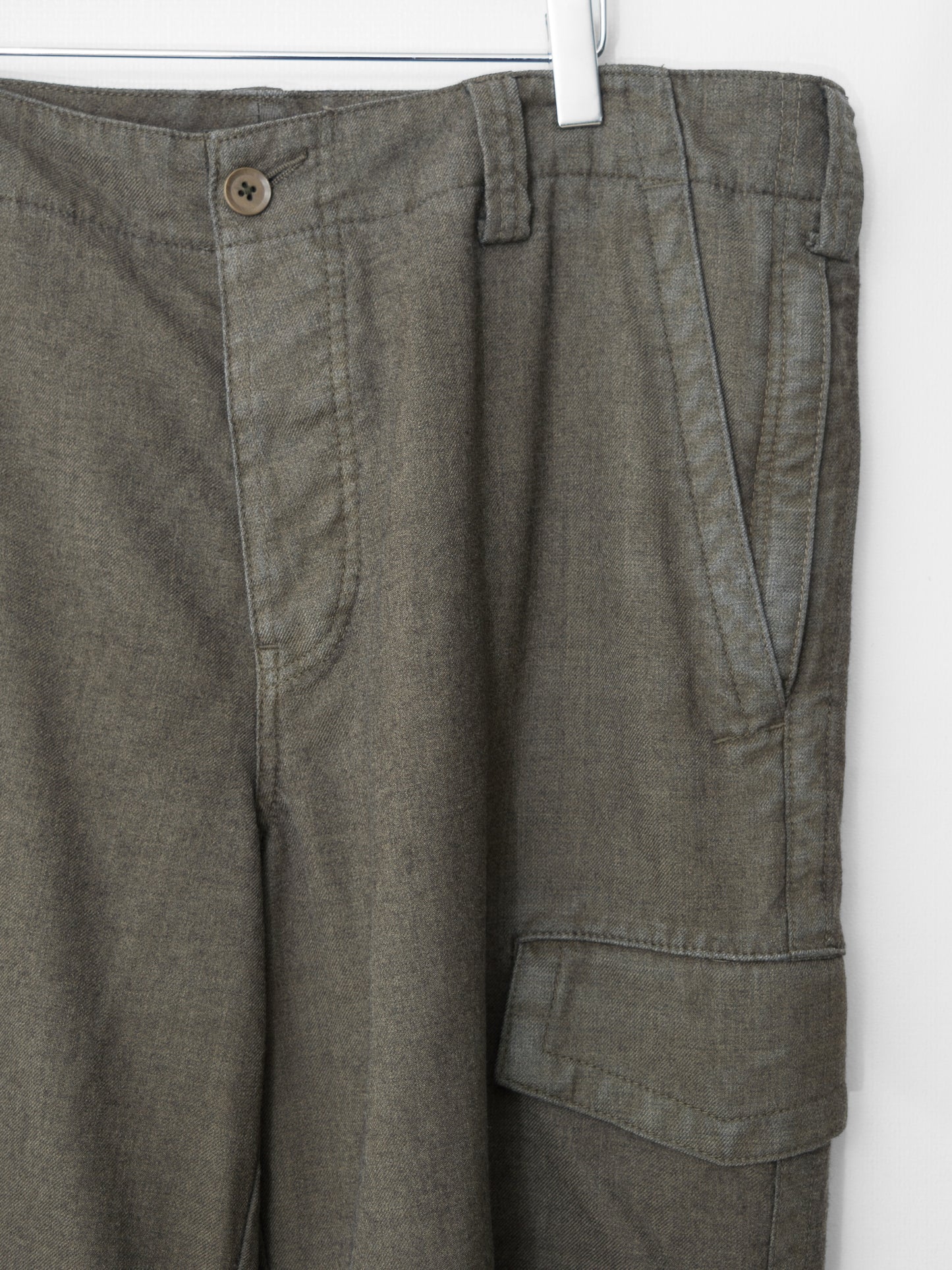 a/w 08 pigment printed cargo pants aged brown ∙ wool ∙ medium