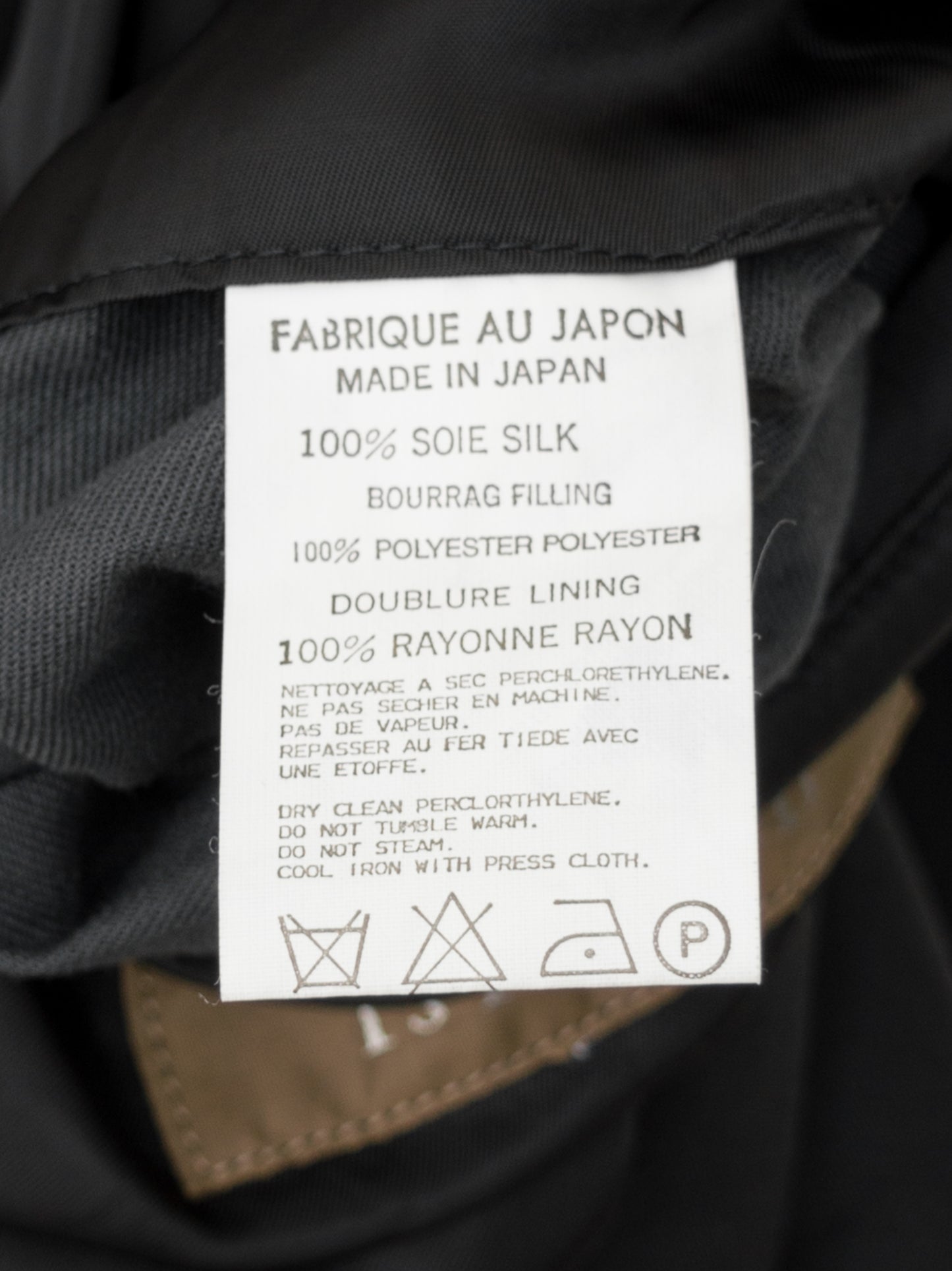 padded coat black ∙ silk ∙ one size