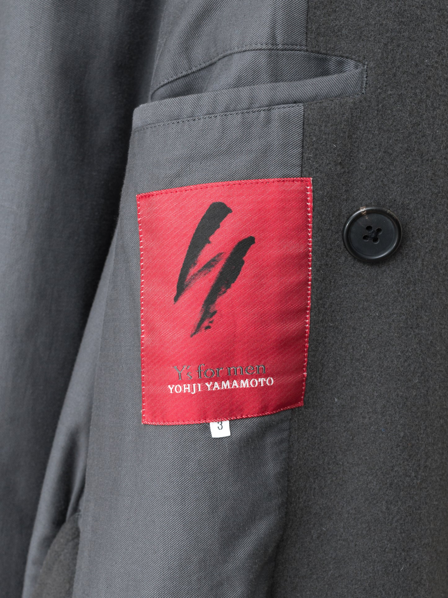 hooded tielocken coat pigeon grey ∙ melton wool nylon ∙ medium