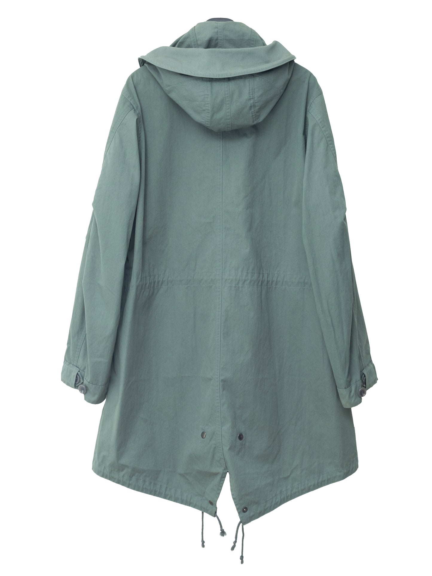 a/w 05 m-65 fishtail parka sage green ∙ poly cotton ∙ one size