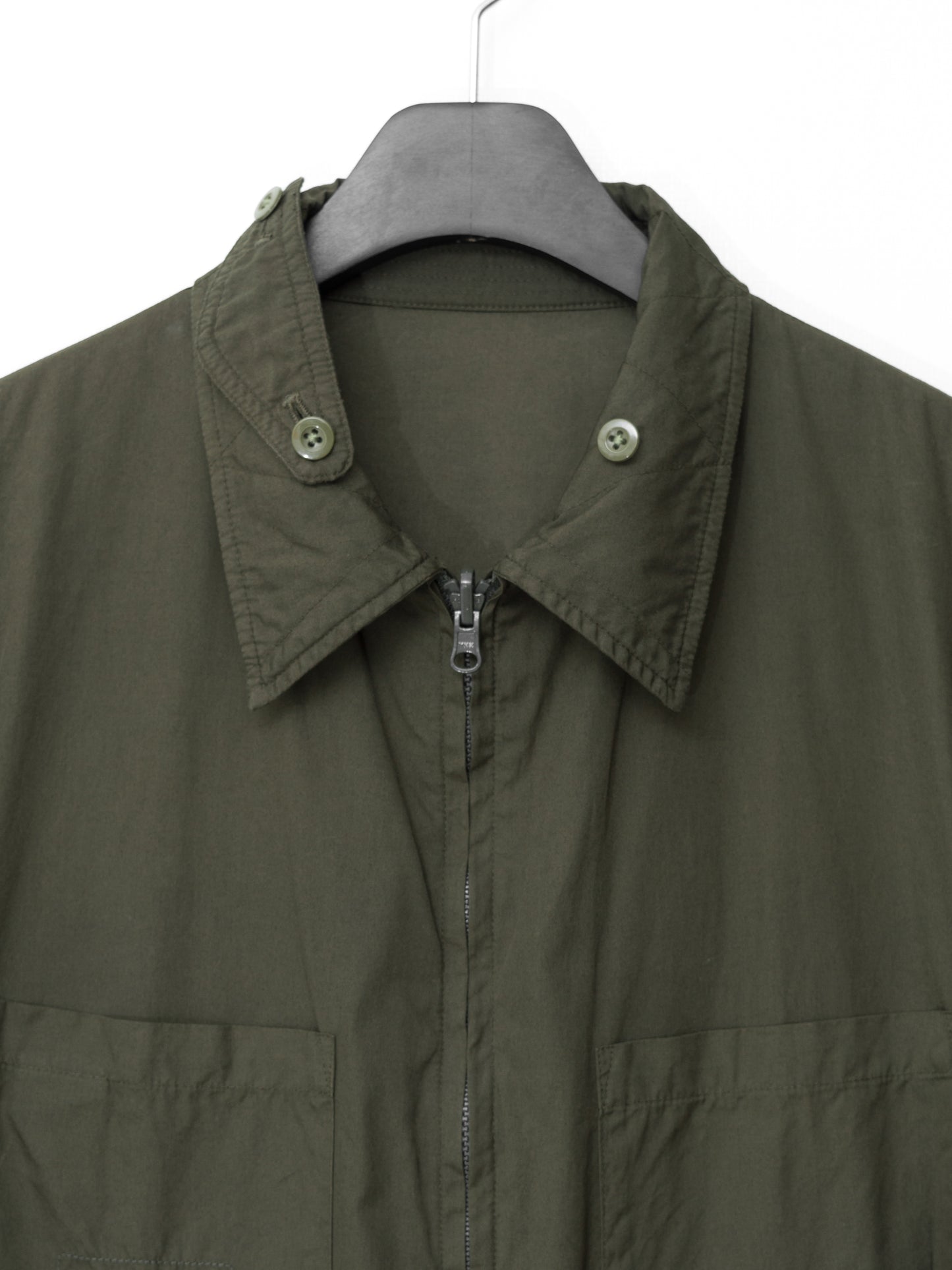 a/w 09 garment dyed reversible field jacket mud ∙ cotton ∙ small
