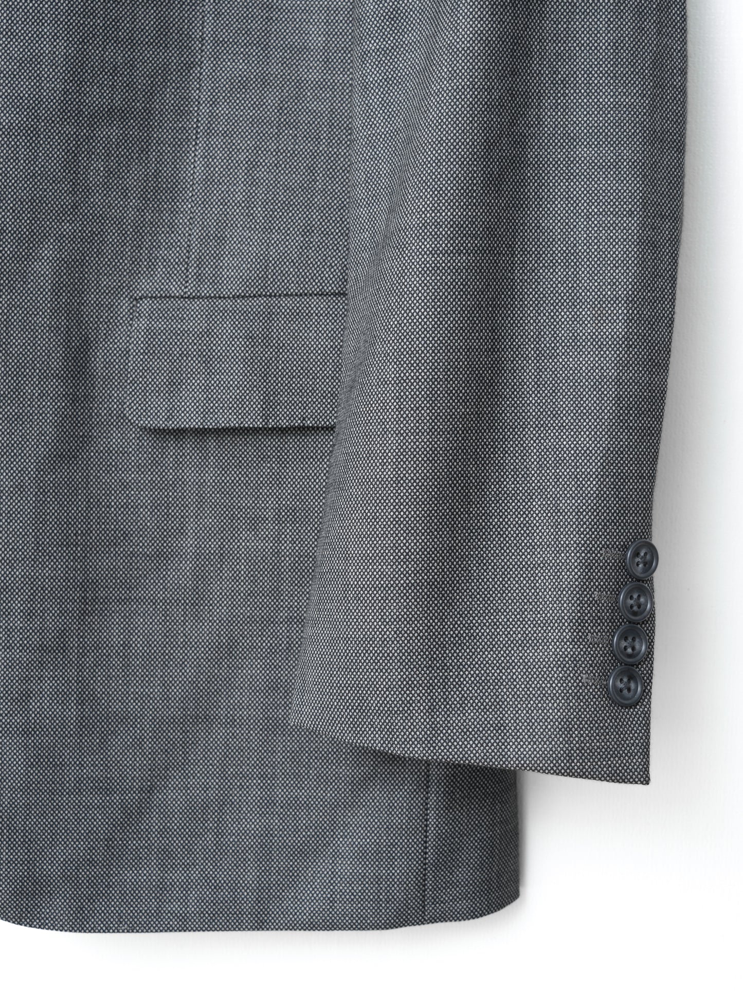 tailored jacket grey ∙ wool dobby ∙ medium