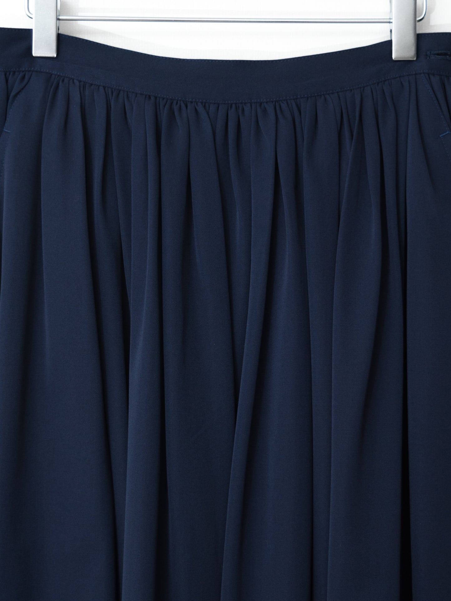 '80s pleated a-line skirt navy ∙ wool ∙ small