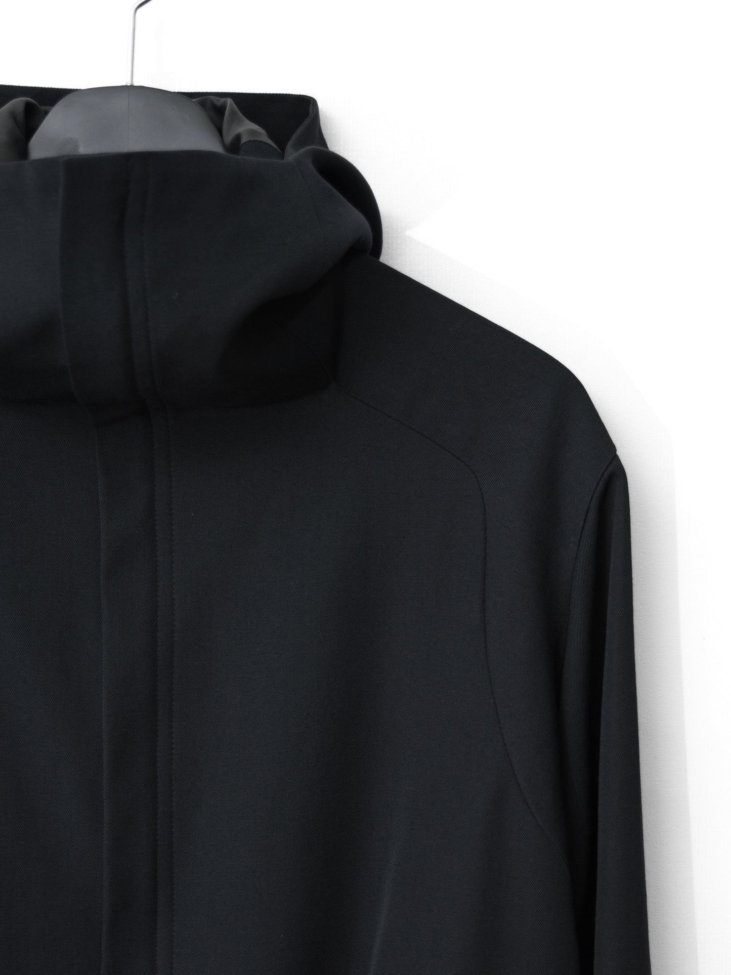 a/w 01 hooded sailor collar jacket black ∙ wool ∙ xsmall