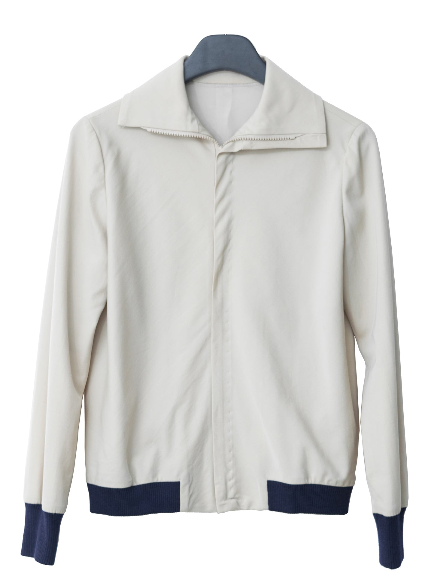 a/w 01 full zip front blouson bone ∙ wool ∙ xsmall