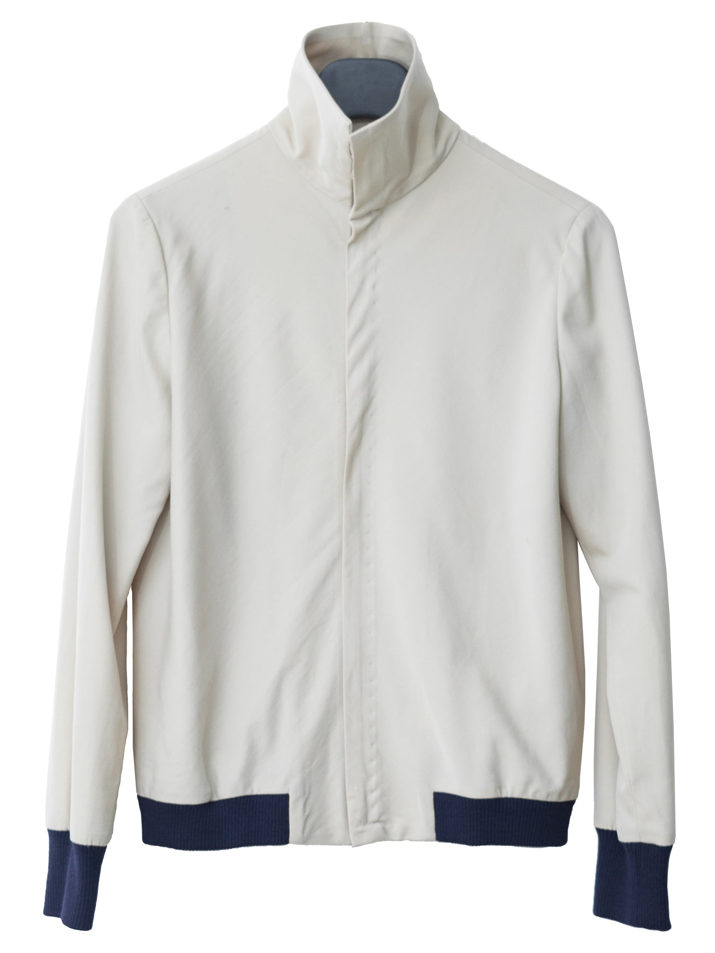 a/w 01 full zip front blouson bone ∙ wool ∙ xsmall