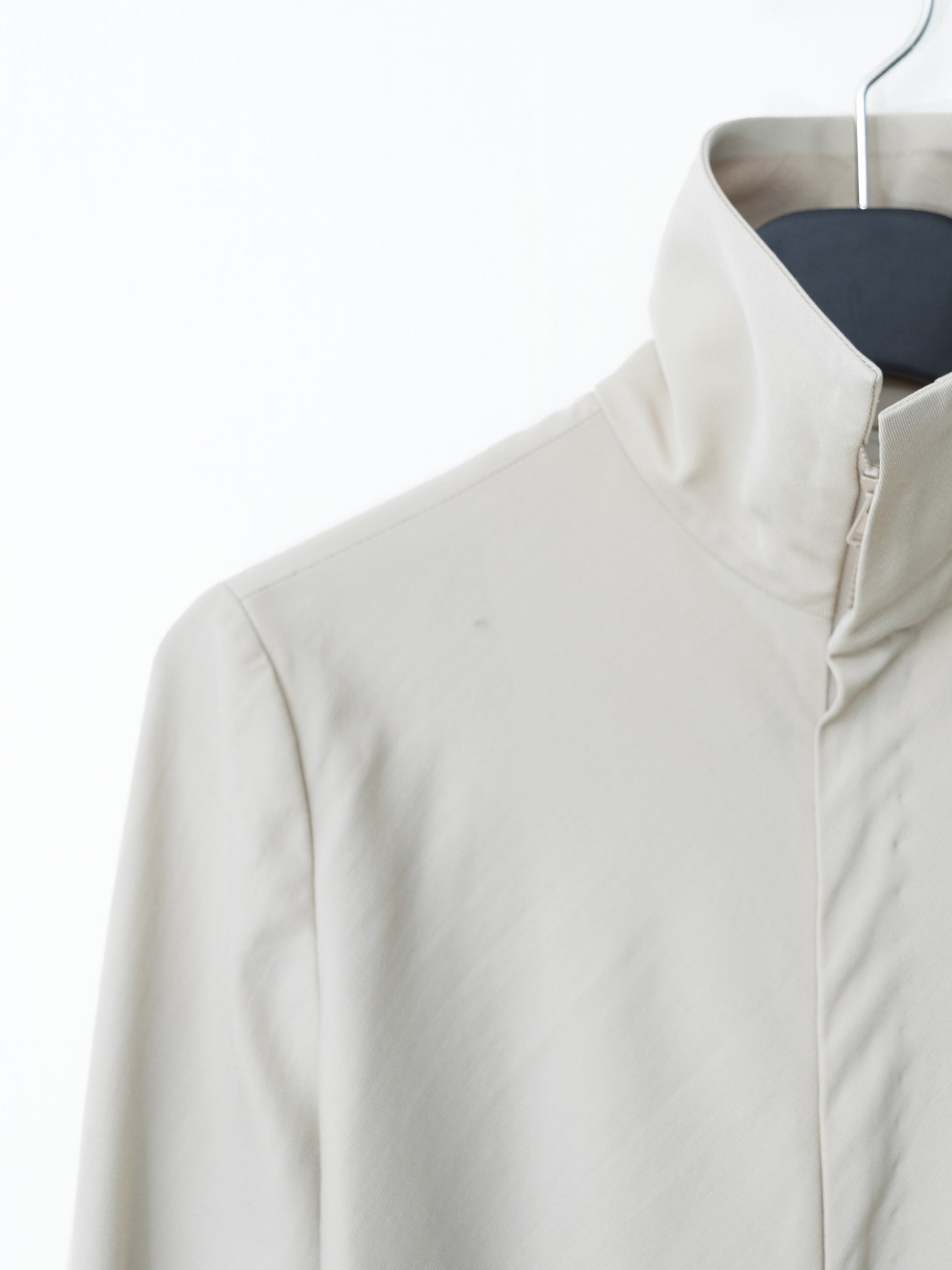 a/w 01 full zip front blouson bone ∙ wool ∙ xsmall