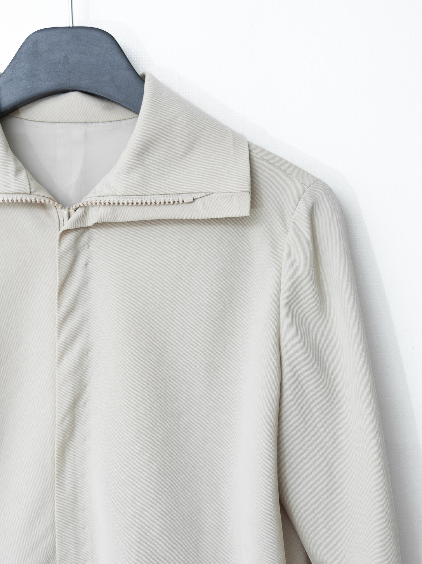 a/w 01 full zip front blouson bone ∙ wool ∙ xsmall