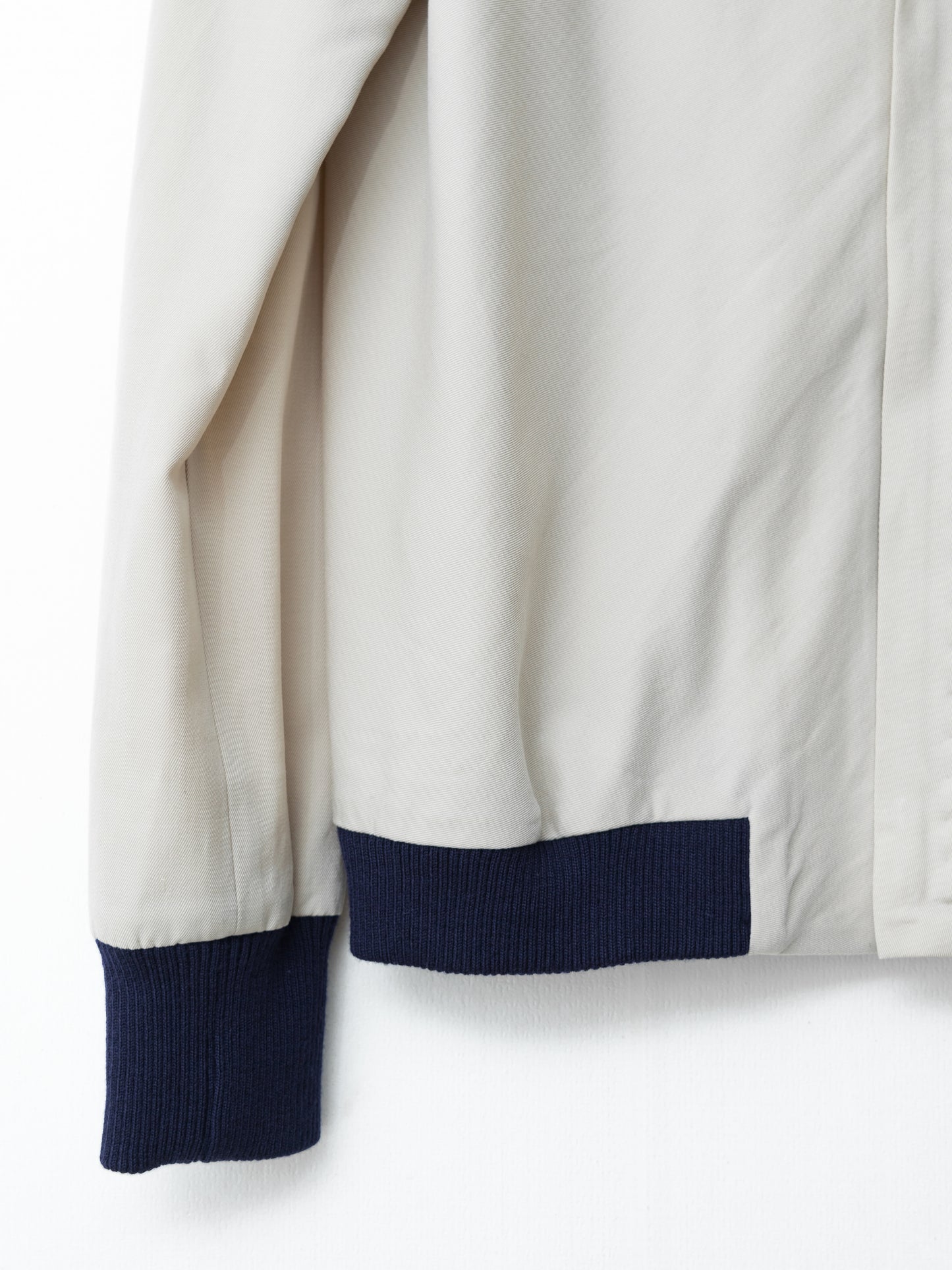 a/w 01 full zip front blouson bone ∙ wool ∙ xsmall