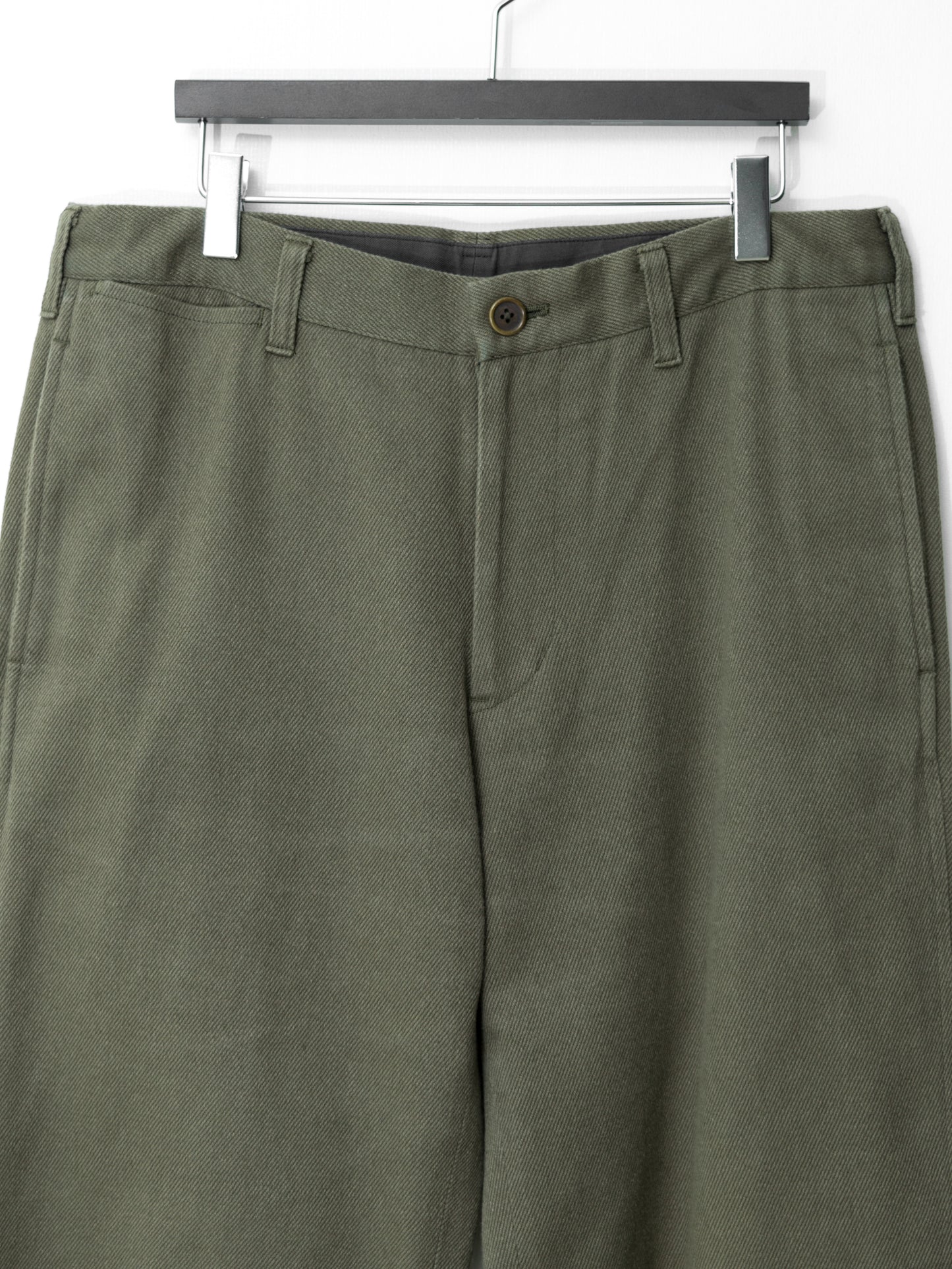 flat front pants olive drab ∙ cotton ∙ medium