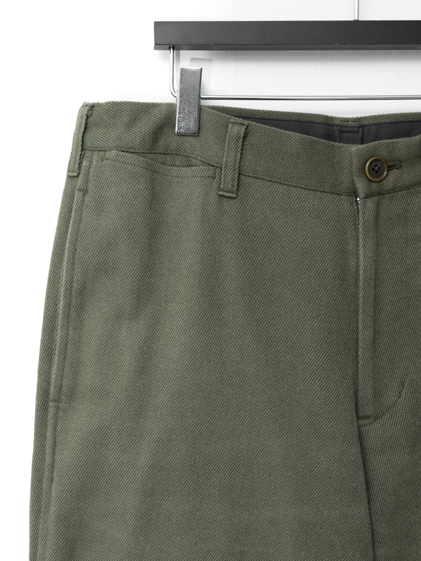 flat front pants olive drab ∙ cotton ∙ medium