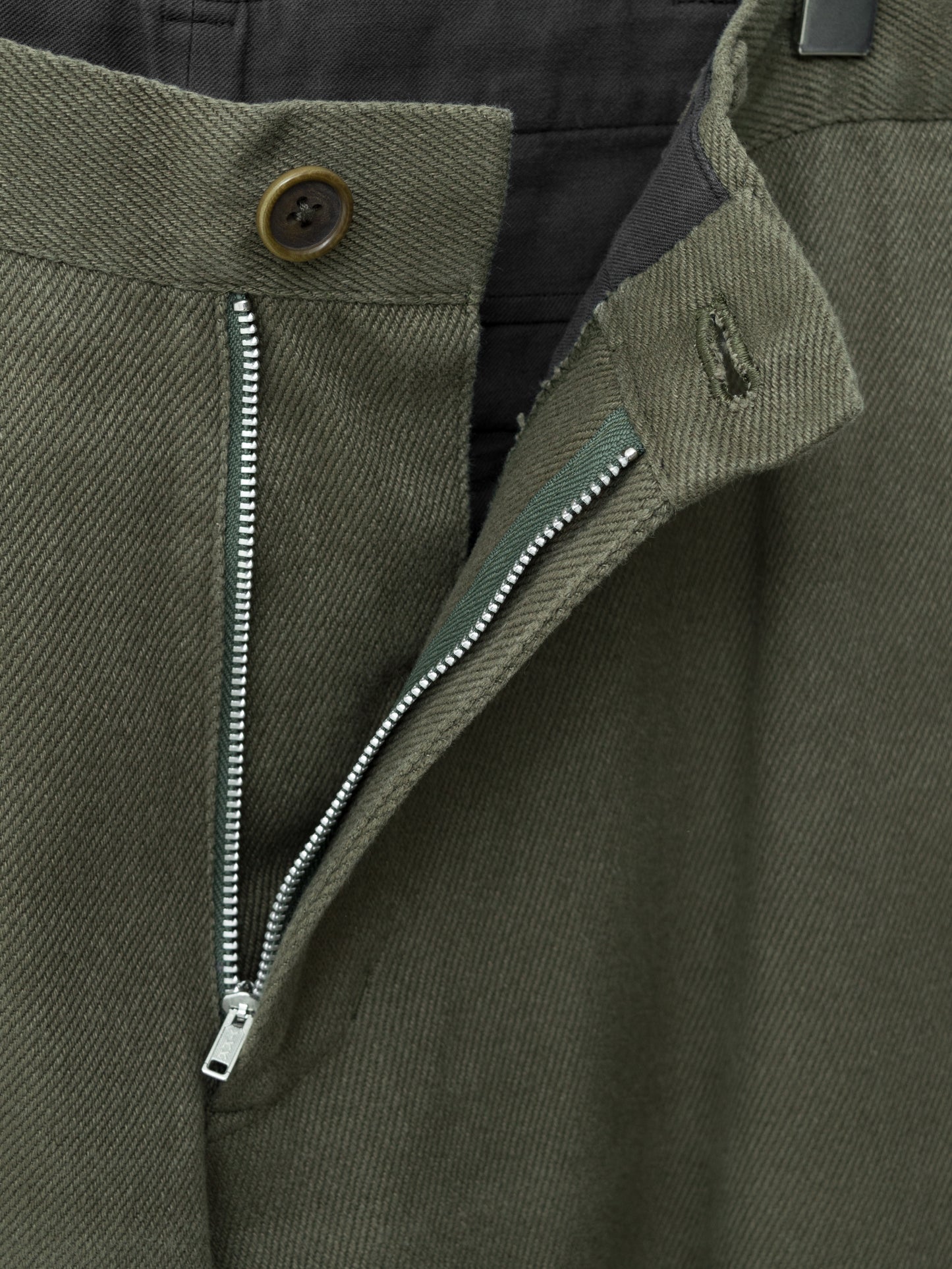 flat front pants olive drab ∙ cotton ∙ medium