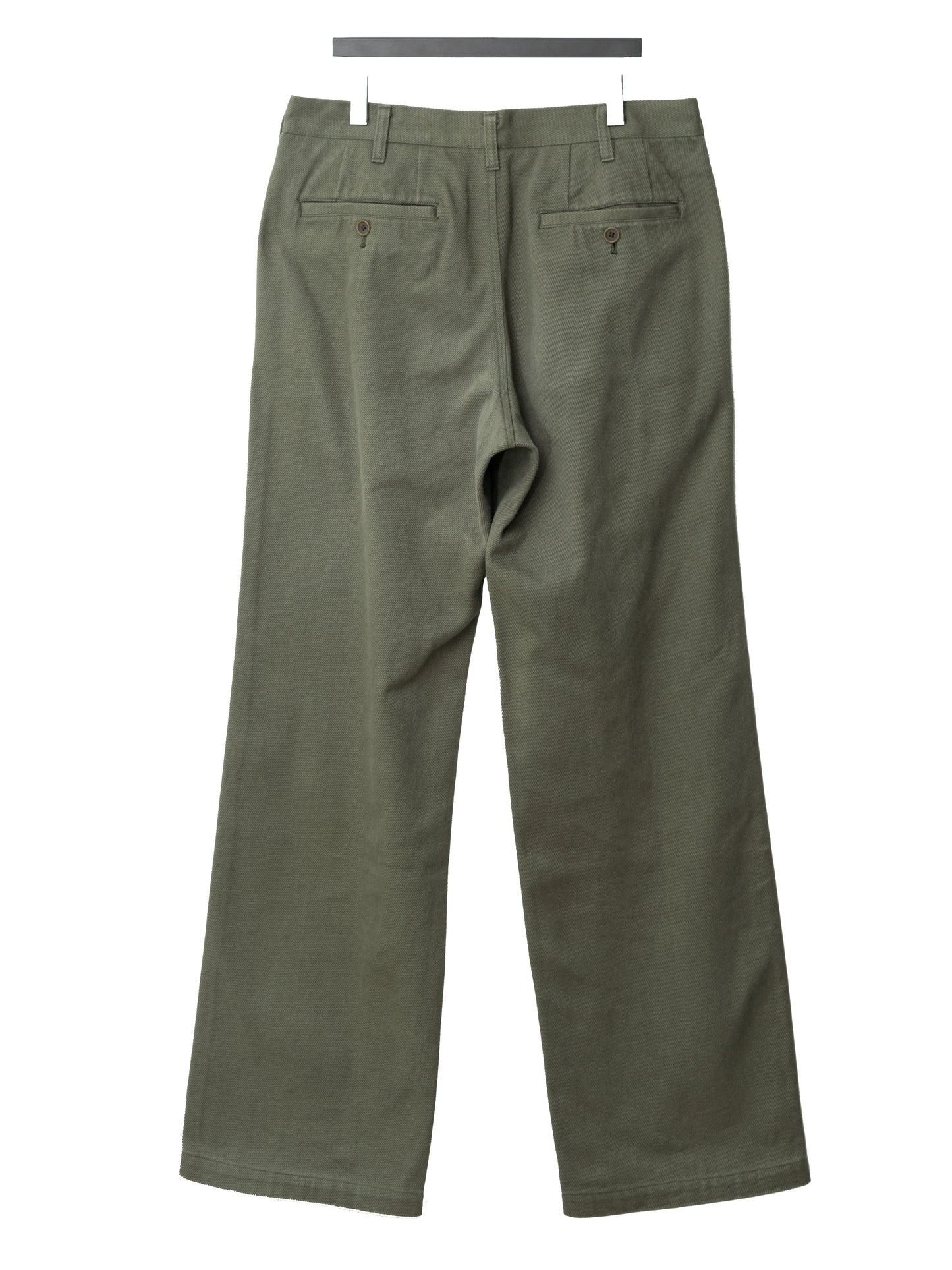 flat front pants olive drab ∙ cotton ∙ medium