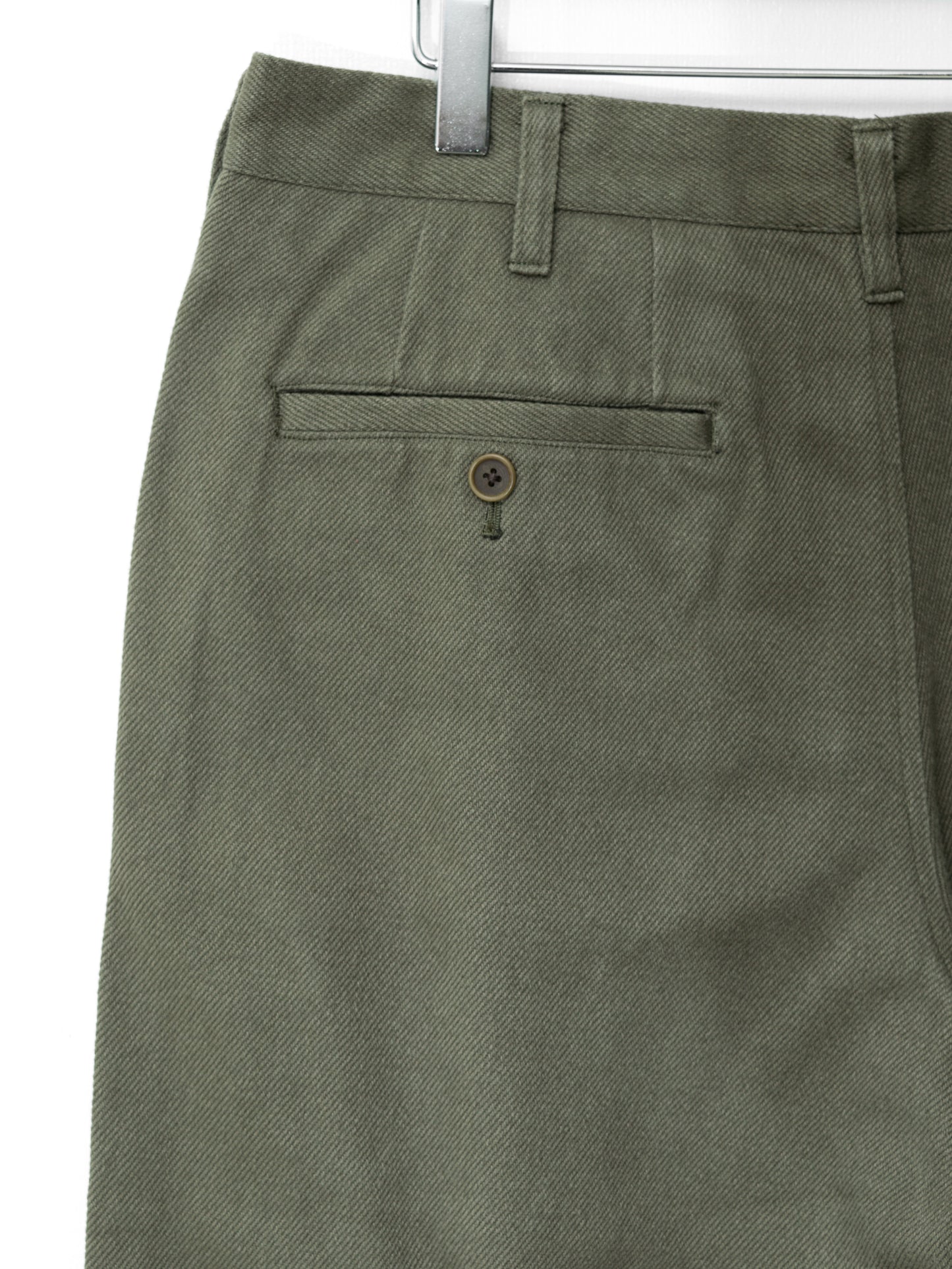 flat front pants olive drab ∙ cotton ∙ medium