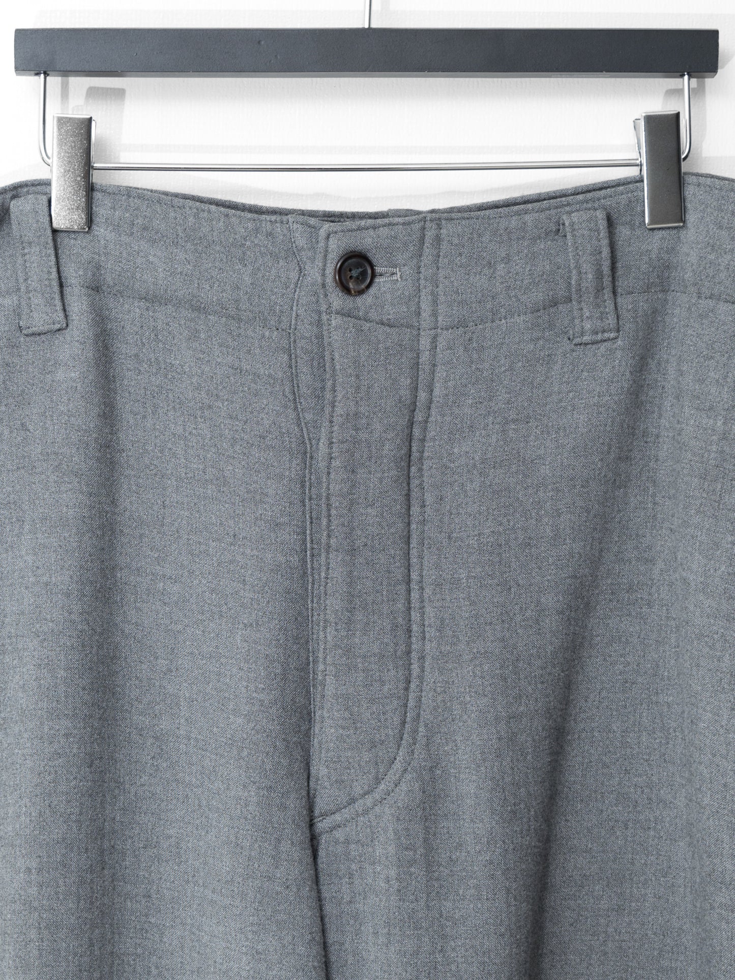 brushed back trousers grey ∙ wool rayon nylon ∙ medium