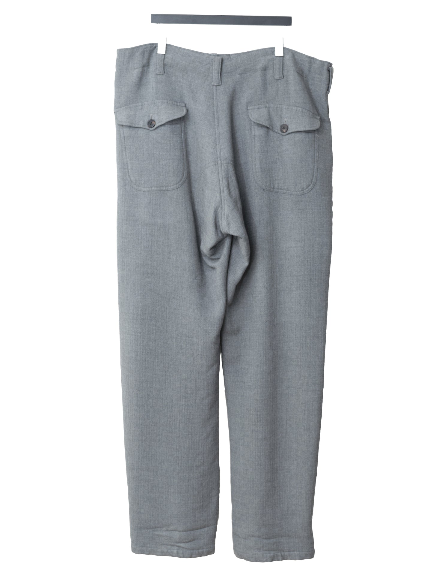 brushed back trousers grey ∙ wool rayon nylon ∙ medium