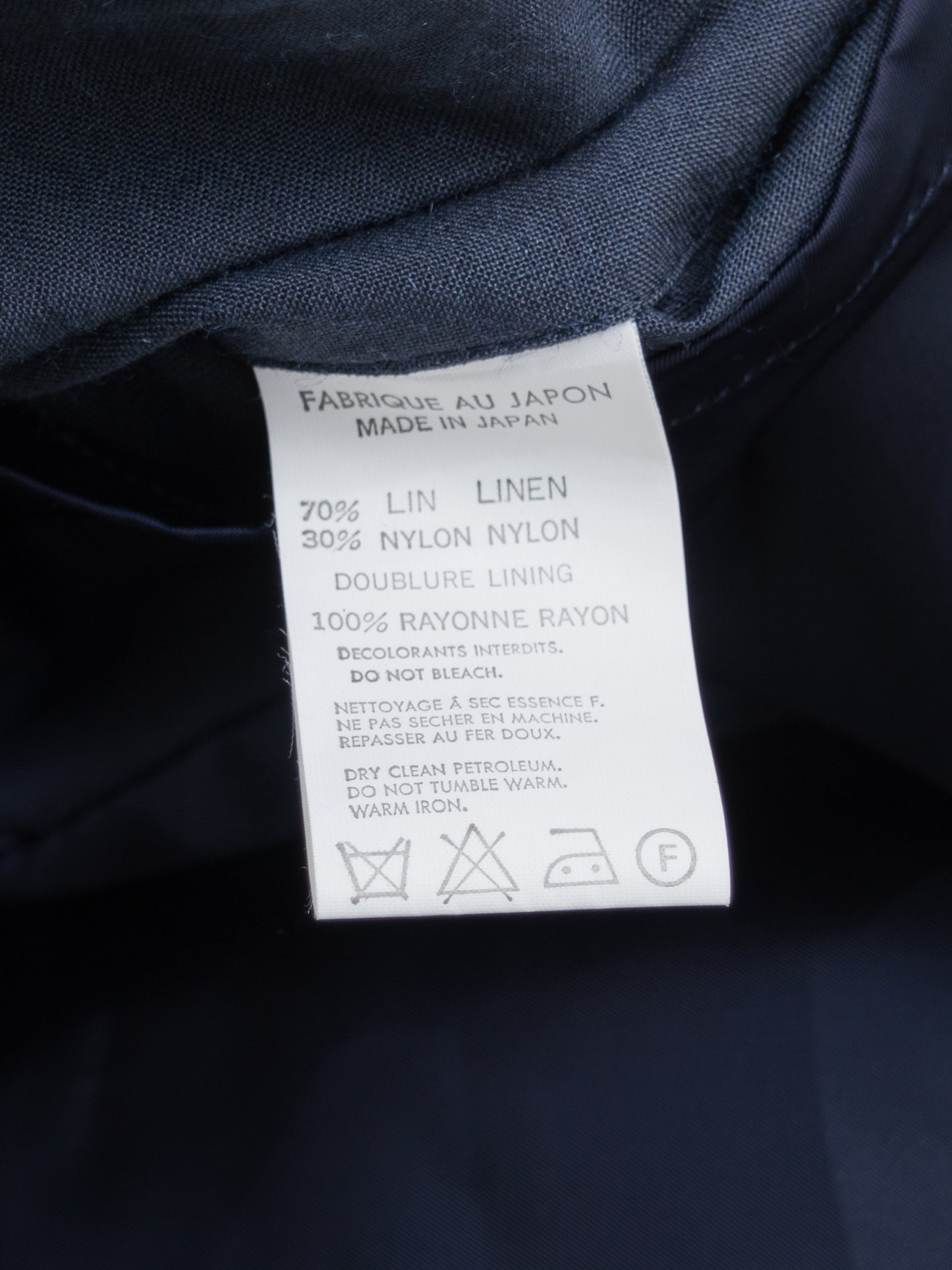 straight hem tailored jacket old navy ∙ linen nylon ∙ small