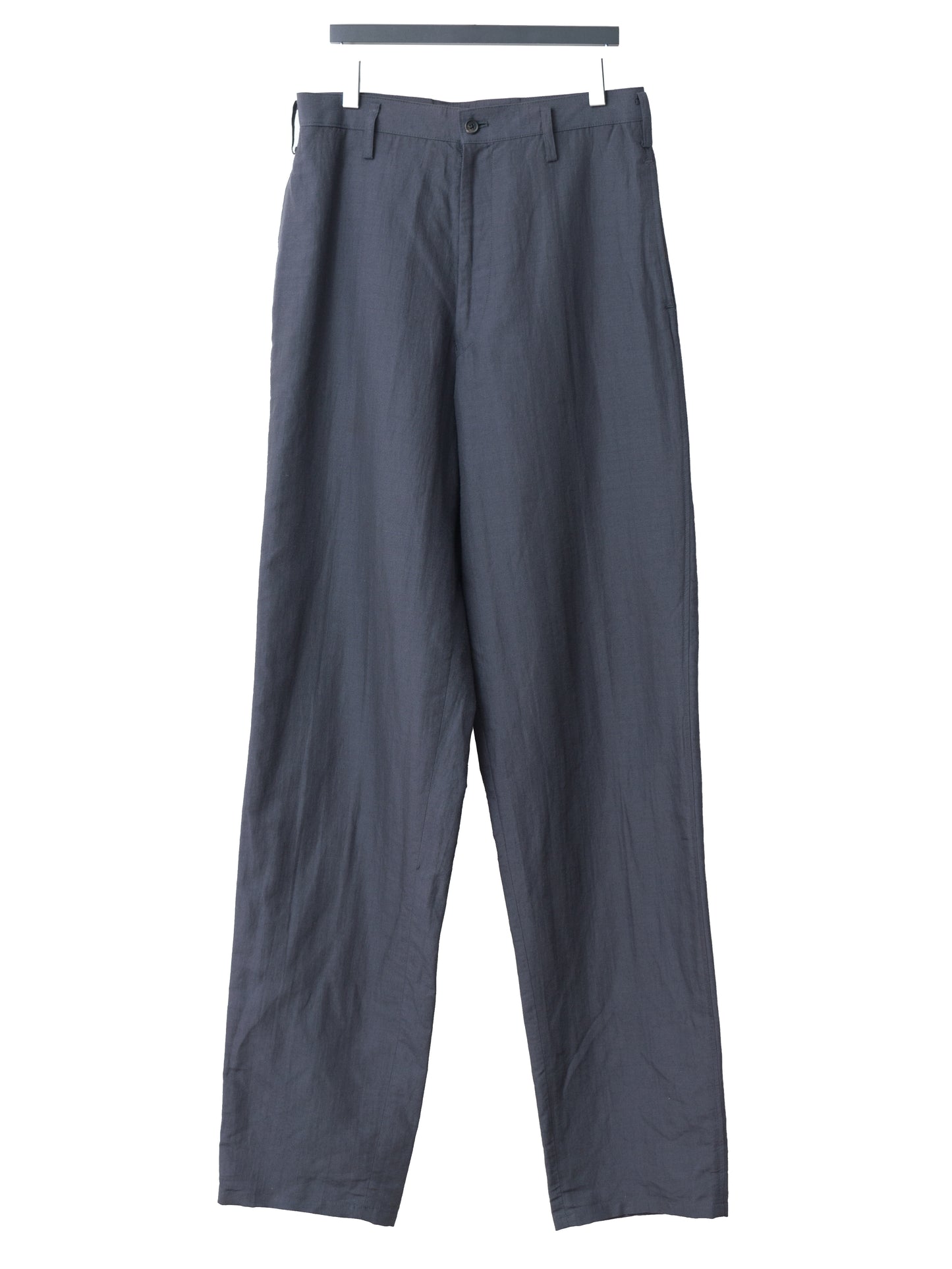high waisted flat front trousers shadow ∙ linen nylon ∙ small