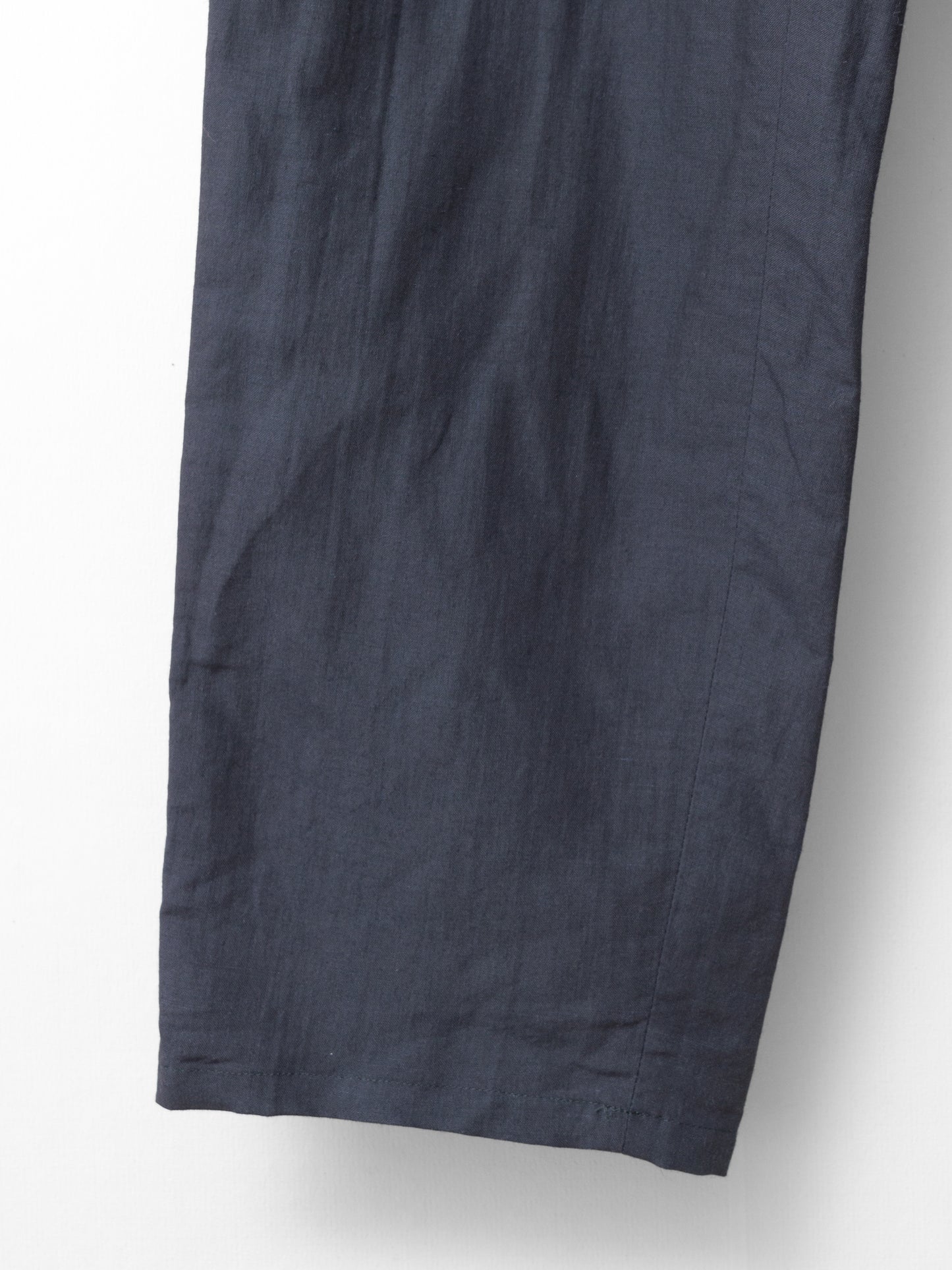 high waisted flat front trousers shadow ∙ linen nylon ∙ small