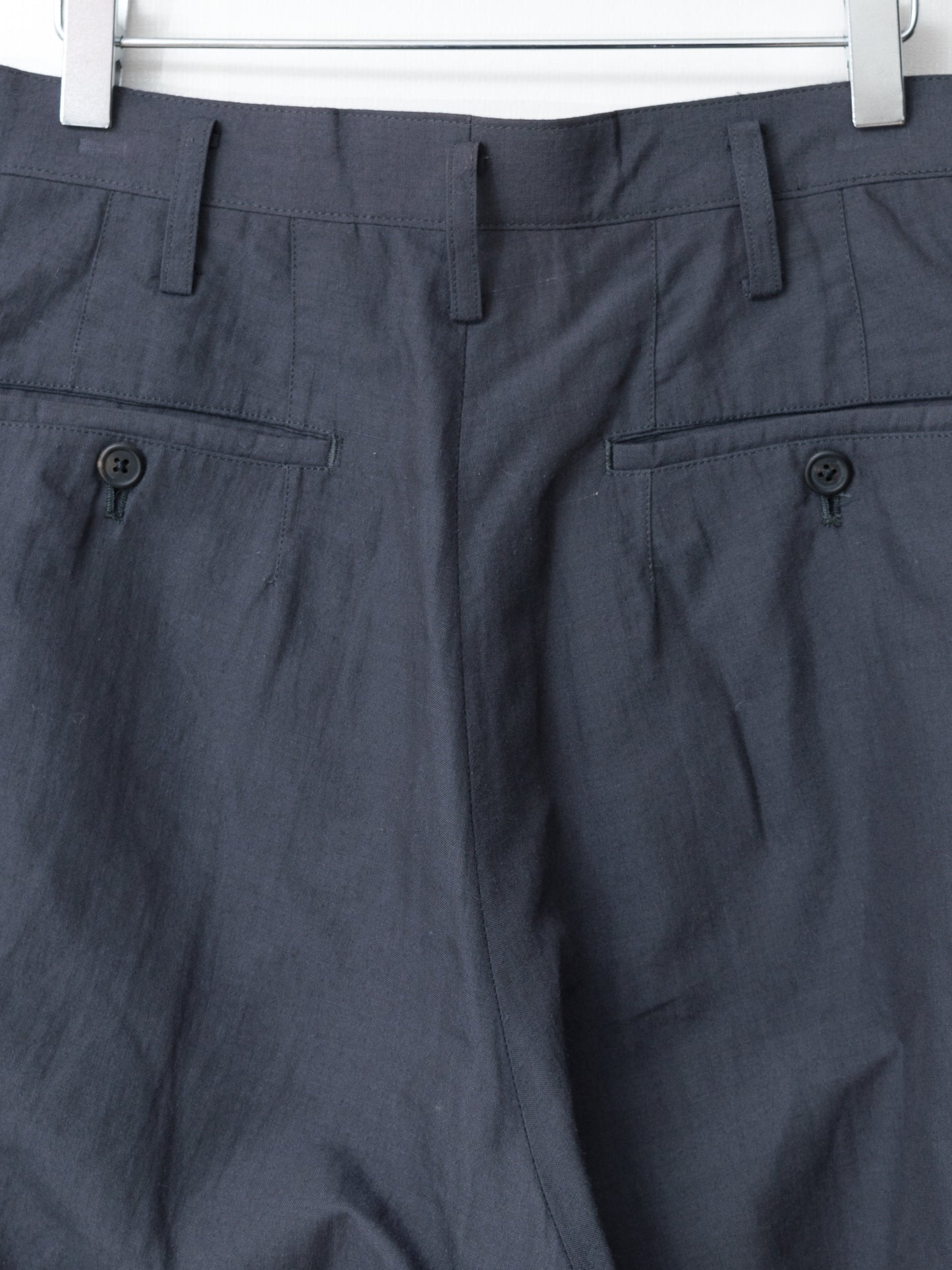 high waisted flat front trousers shadow ∙ linen nylon ∙ small