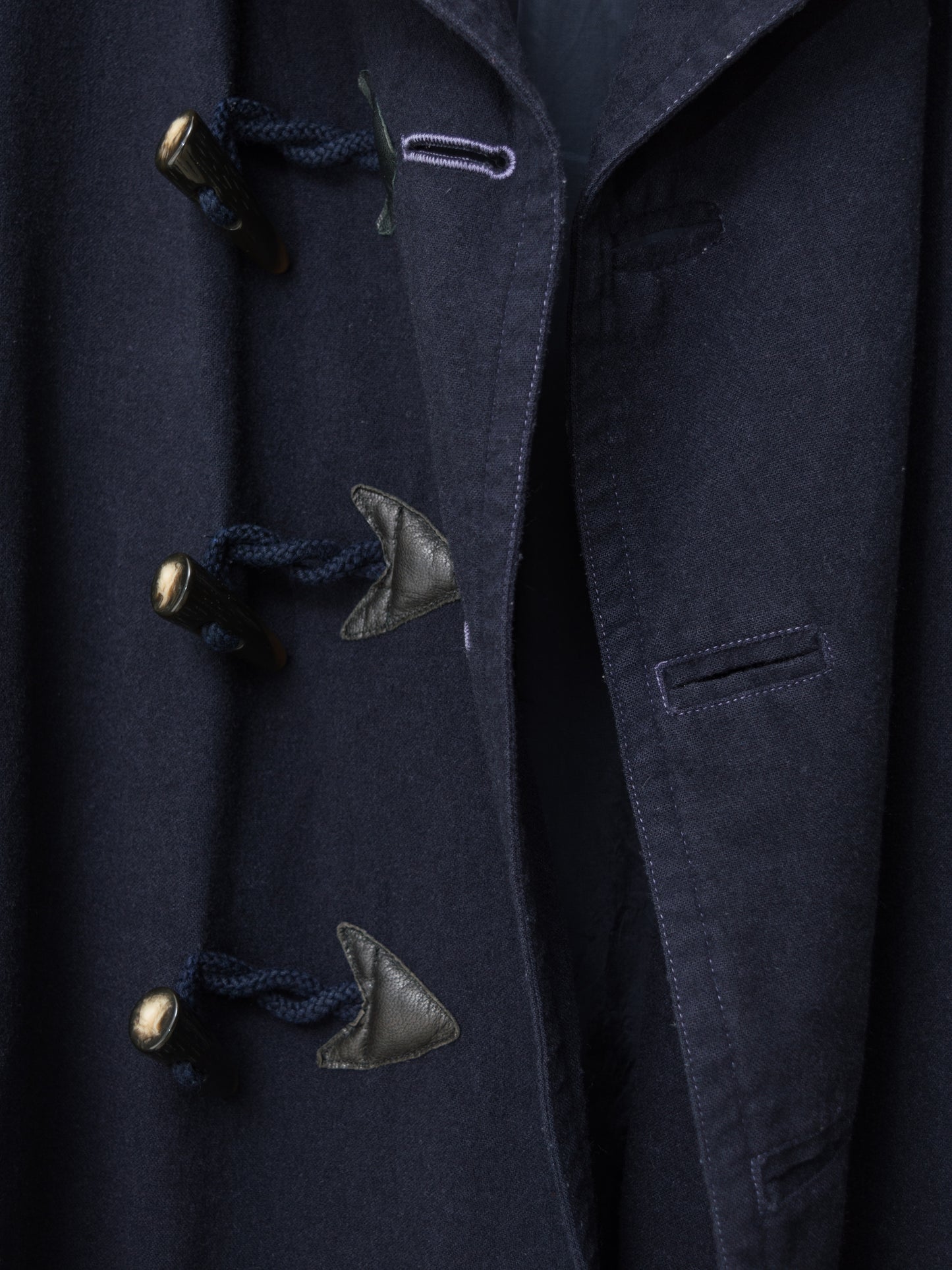a/w 09 garment dyed military toggle jacket navy ∙ wool nylon ∙ medium