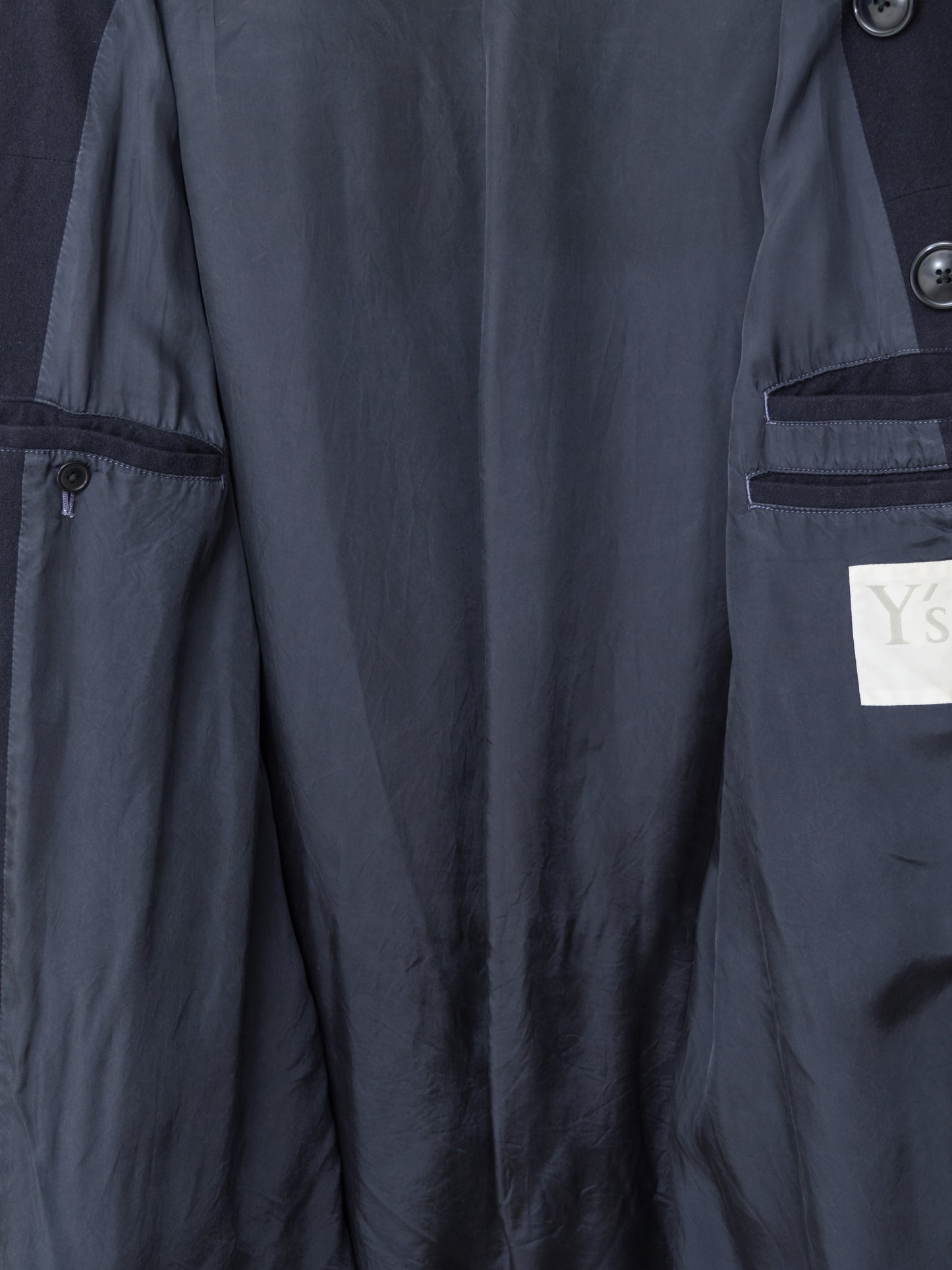 a/w 09 garment dyed military toggle jacket navy ∙ wool nylon ∙ medium