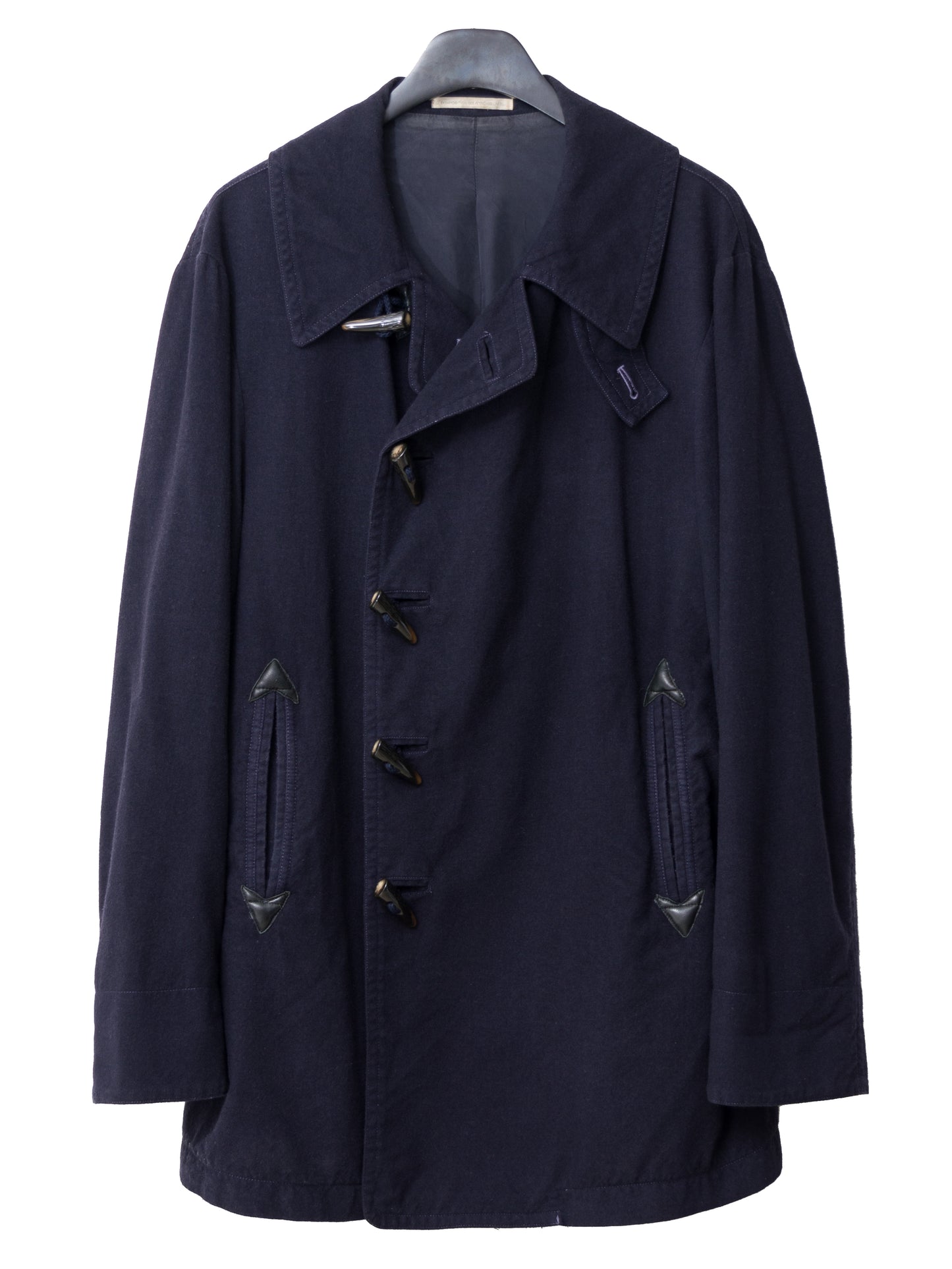 a/w 09 garment dyed military toggle jacket navy ∙ wool nylon ∙ medium