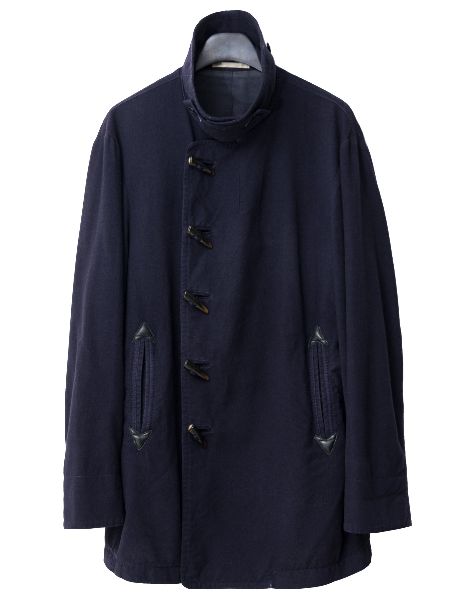 a/w 09 garment dyed military toggle jacket navy ∙ wool nylon ∙ medium