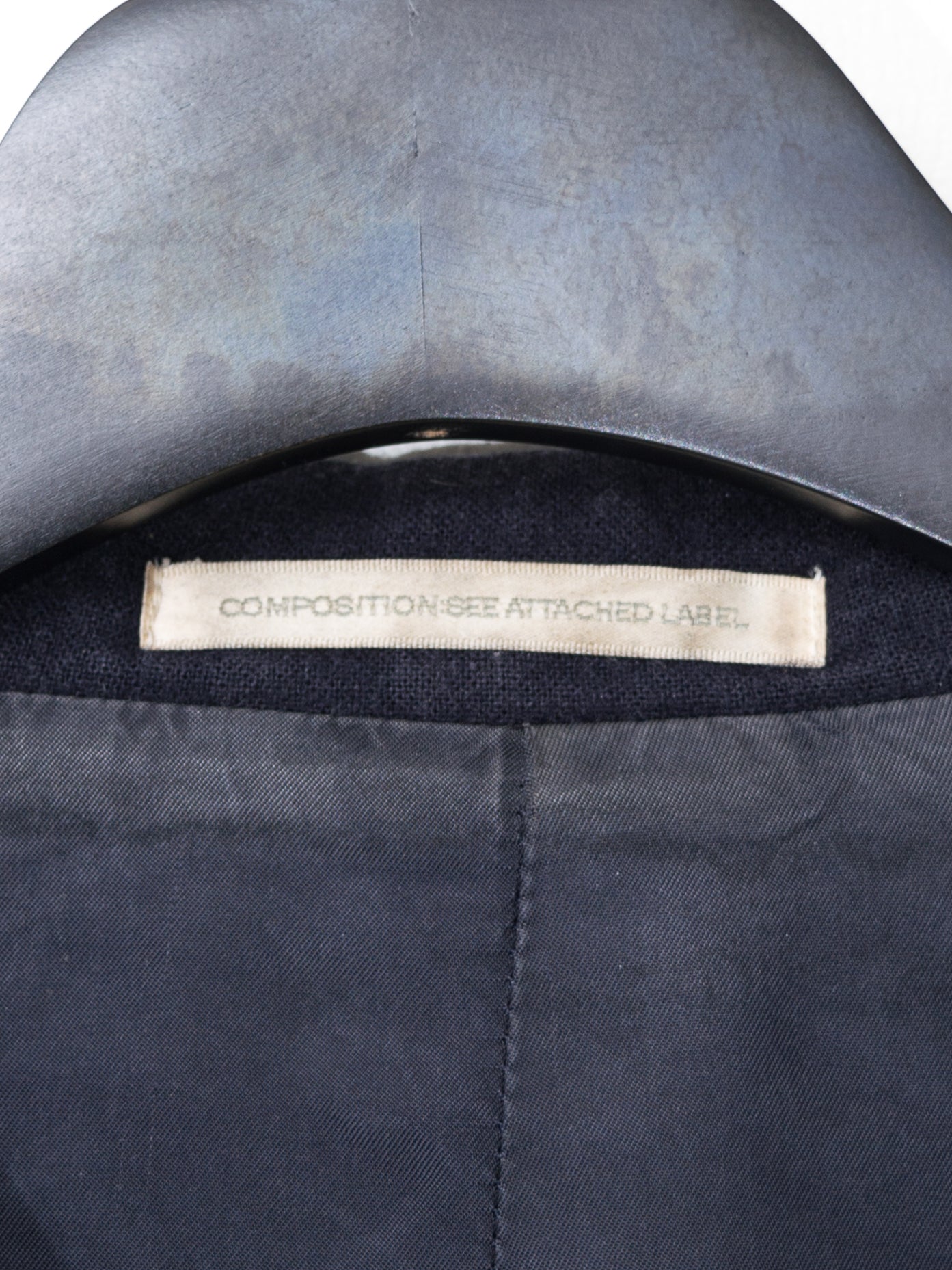 a/w 09 garment dyed military toggle jacket navy ∙ wool nylon ∙ medium