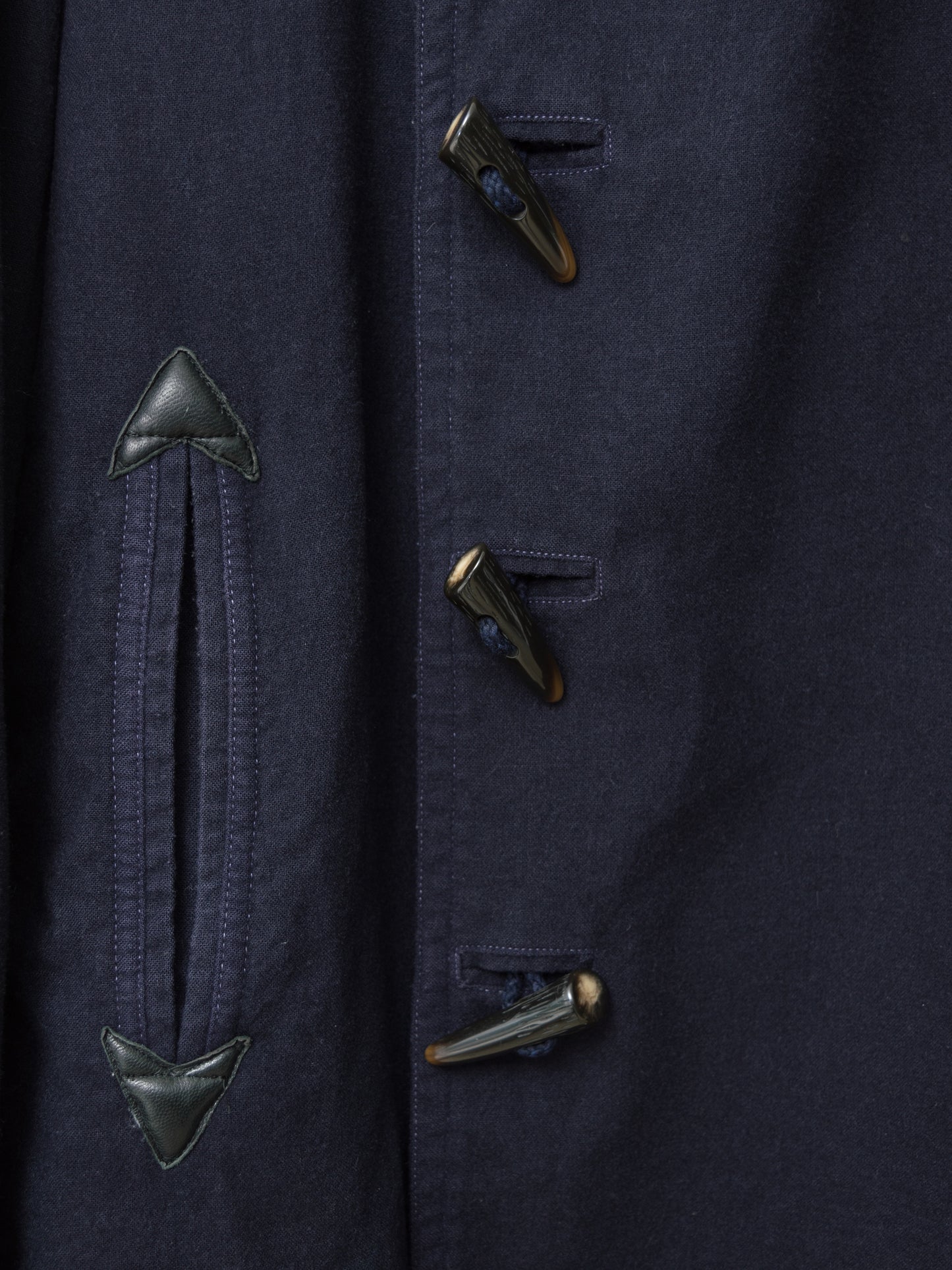 a/w 09 garment dyed military toggle jacket navy ∙ wool nylon ∙ medium