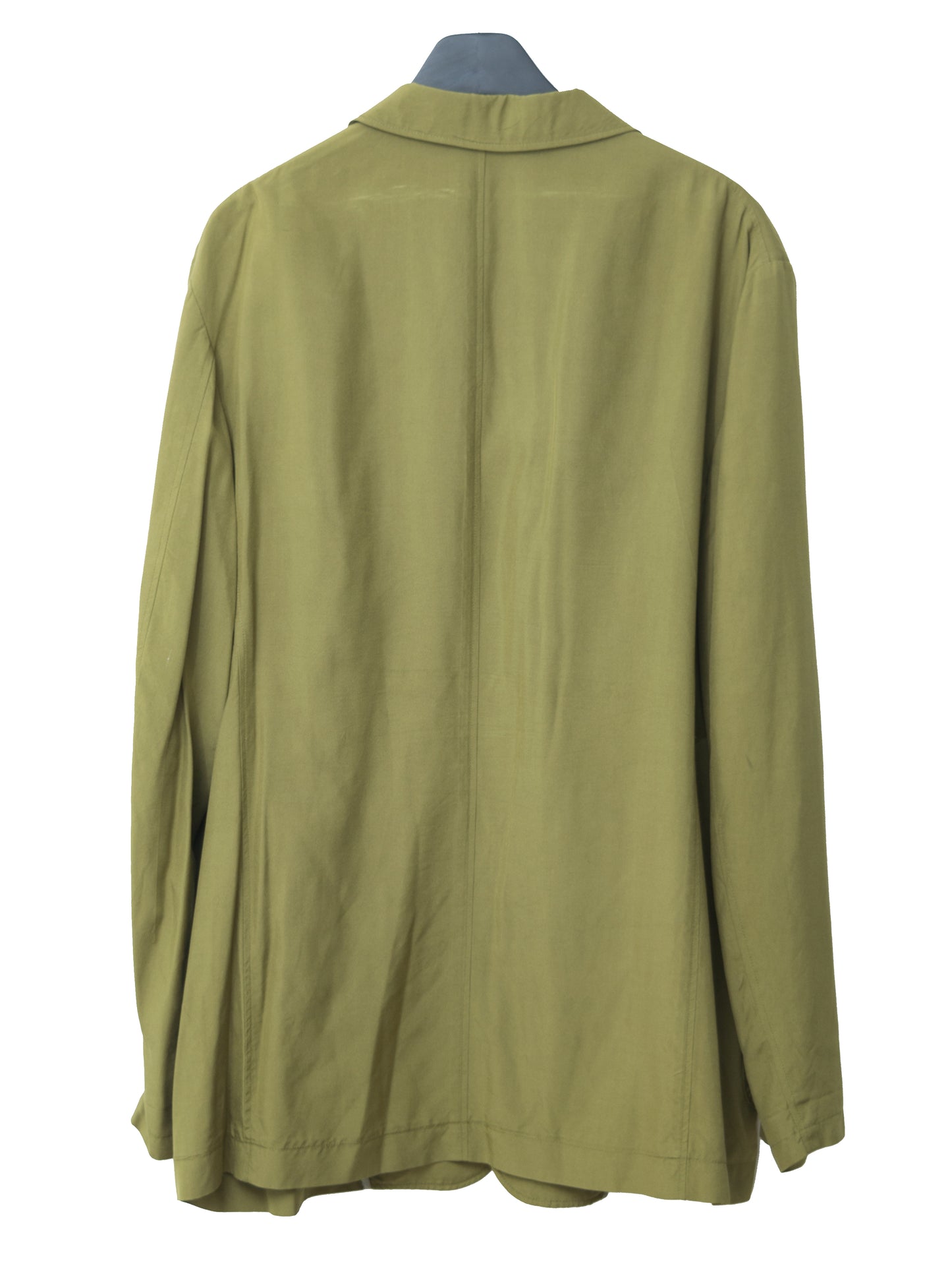 patch pocket tailored jacket gold moss ∙ silk ∙ large