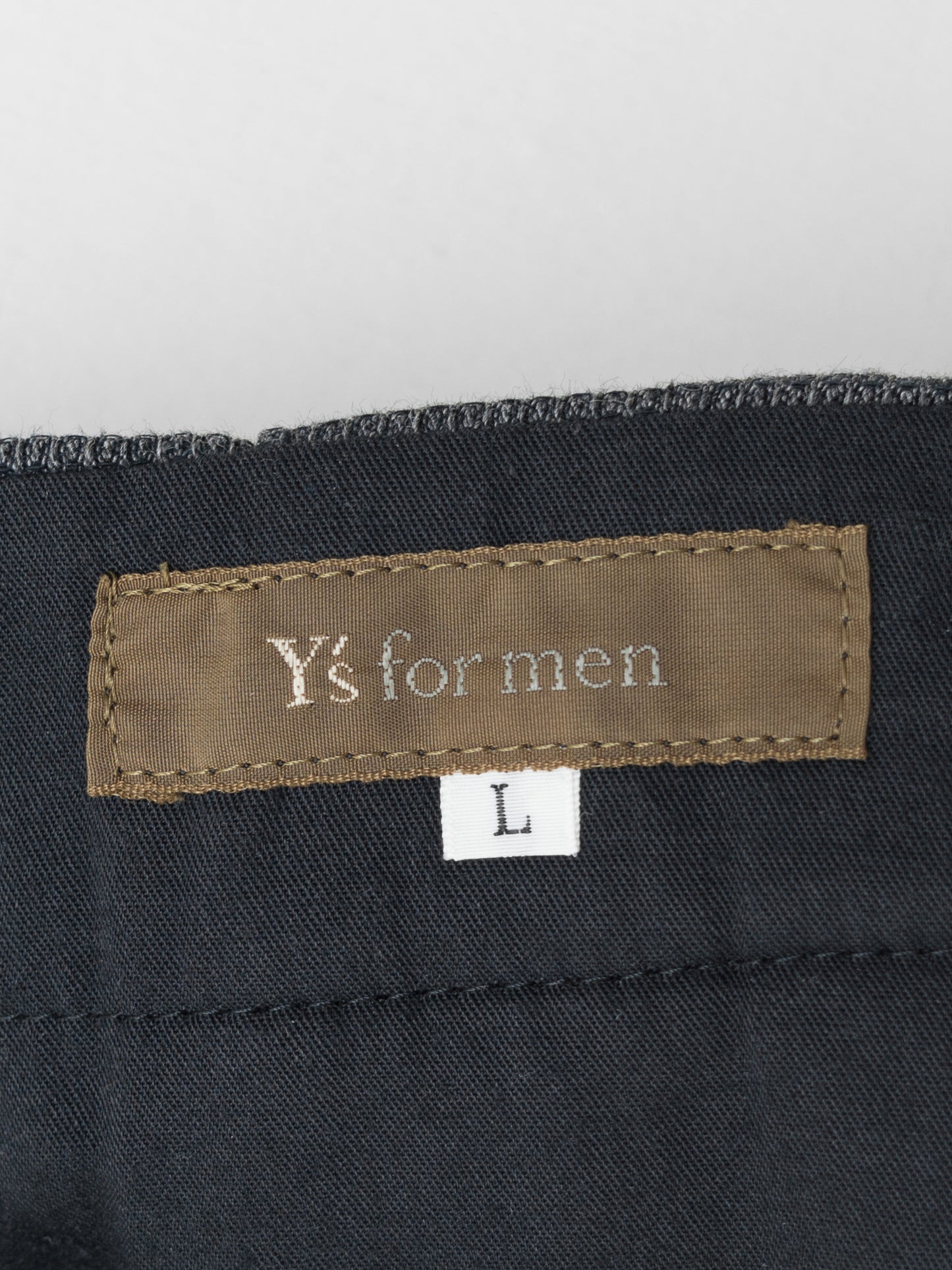 knit double pleat trousers grey ∙ wool cotton rayon ∙ large