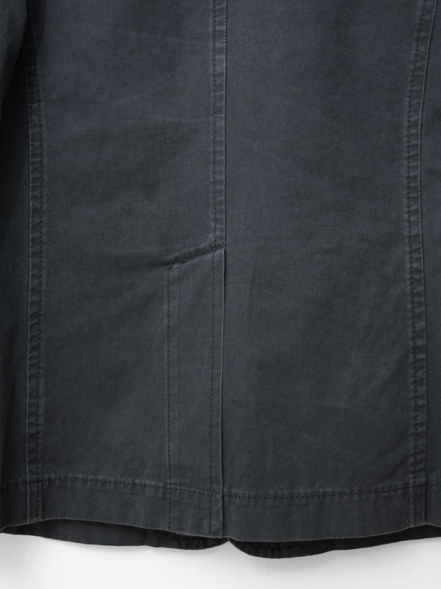 pigment dyed convertible tailored jacket dust grey ∙ cotton ∙ small