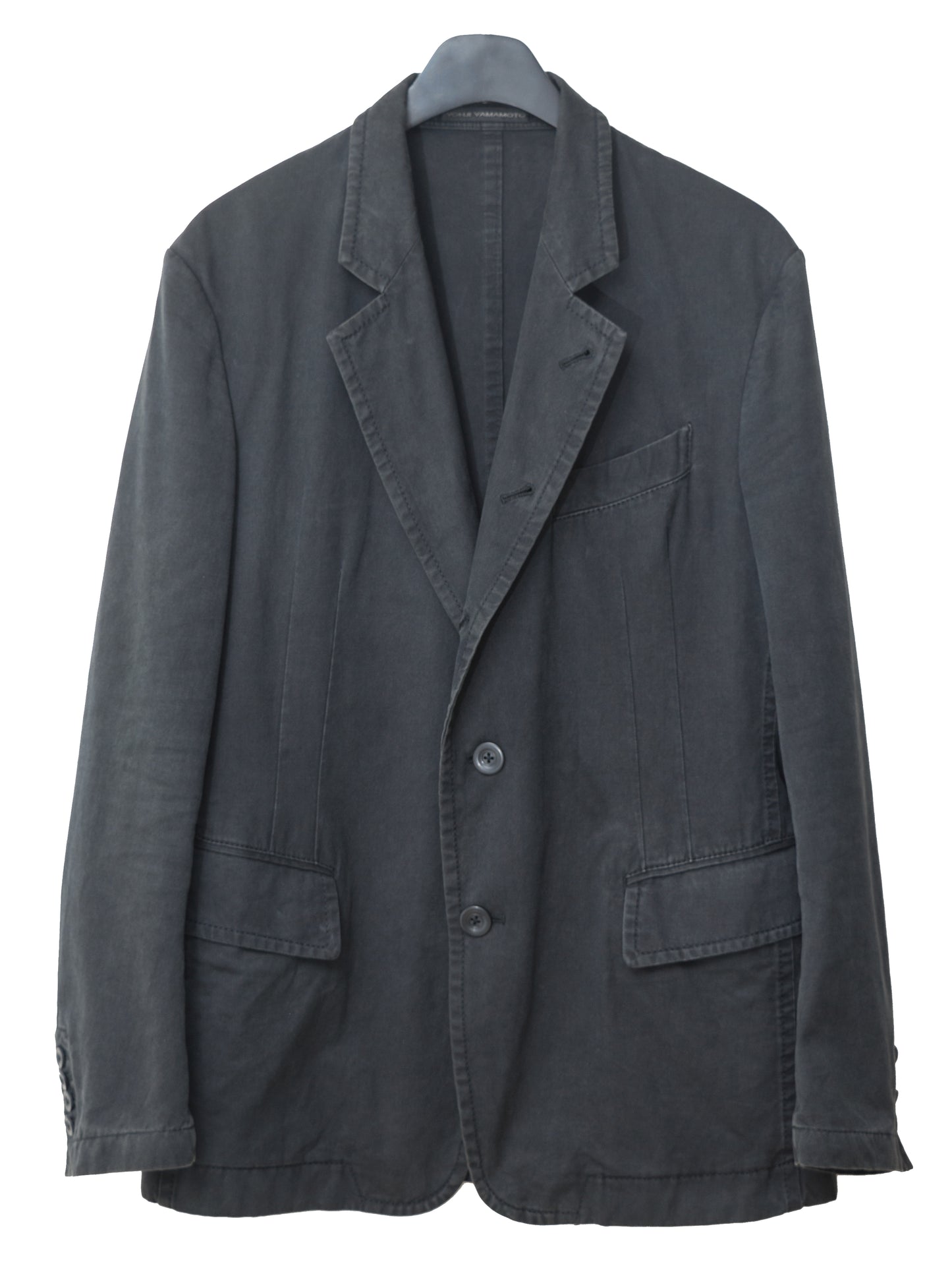 pigment dyed convertible tailored jacket dust grey ∙ cotton ∙ small