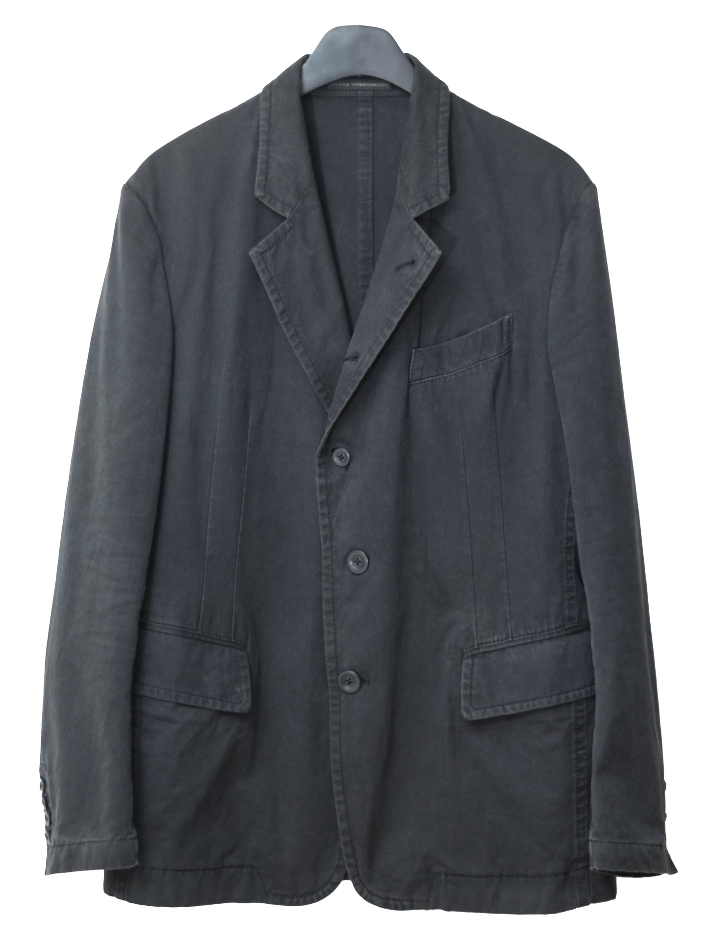 pigment dyed convertible tailored jacket dust grey ∙ cotton ∙ small
