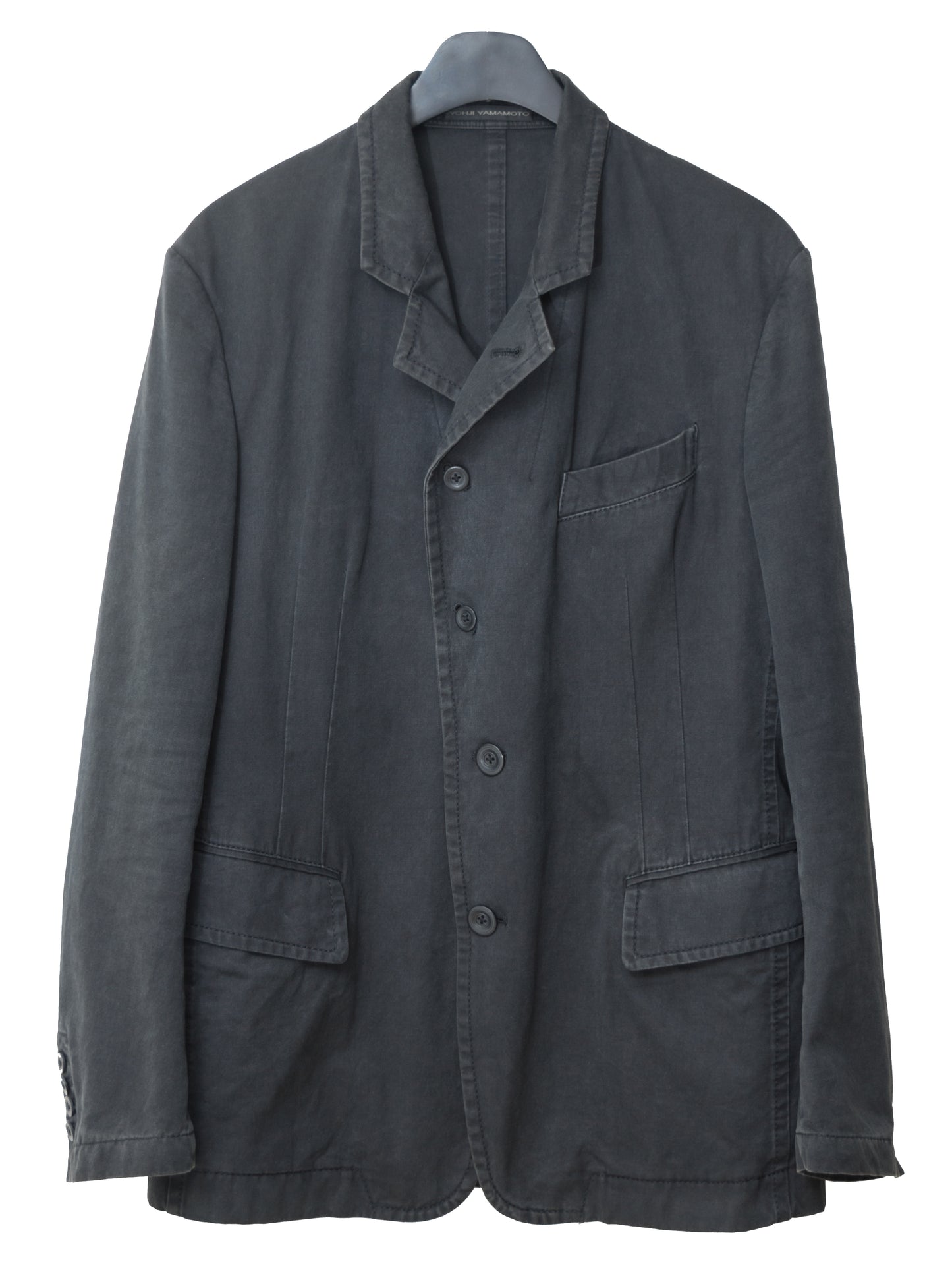 pigment dyed convertible tailored jacket dust grey ∙ cotton ∙ small